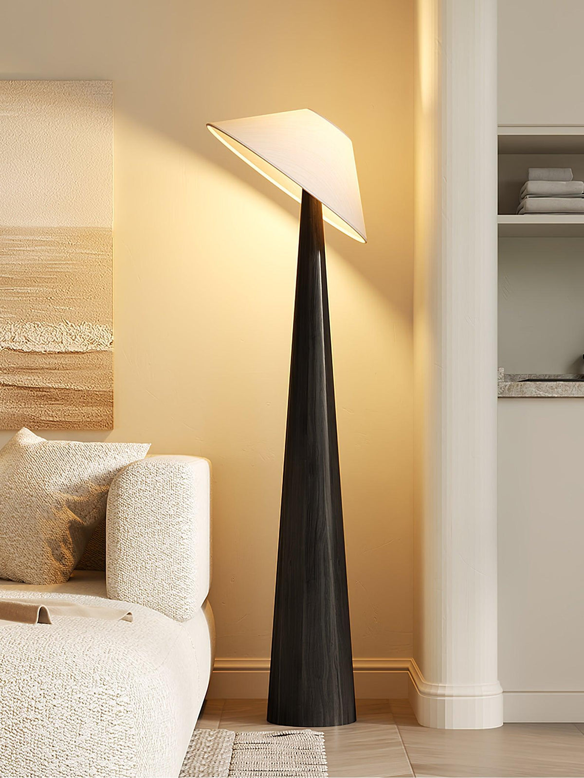 Tilt Hat Wooden Floor Lamp - view 18