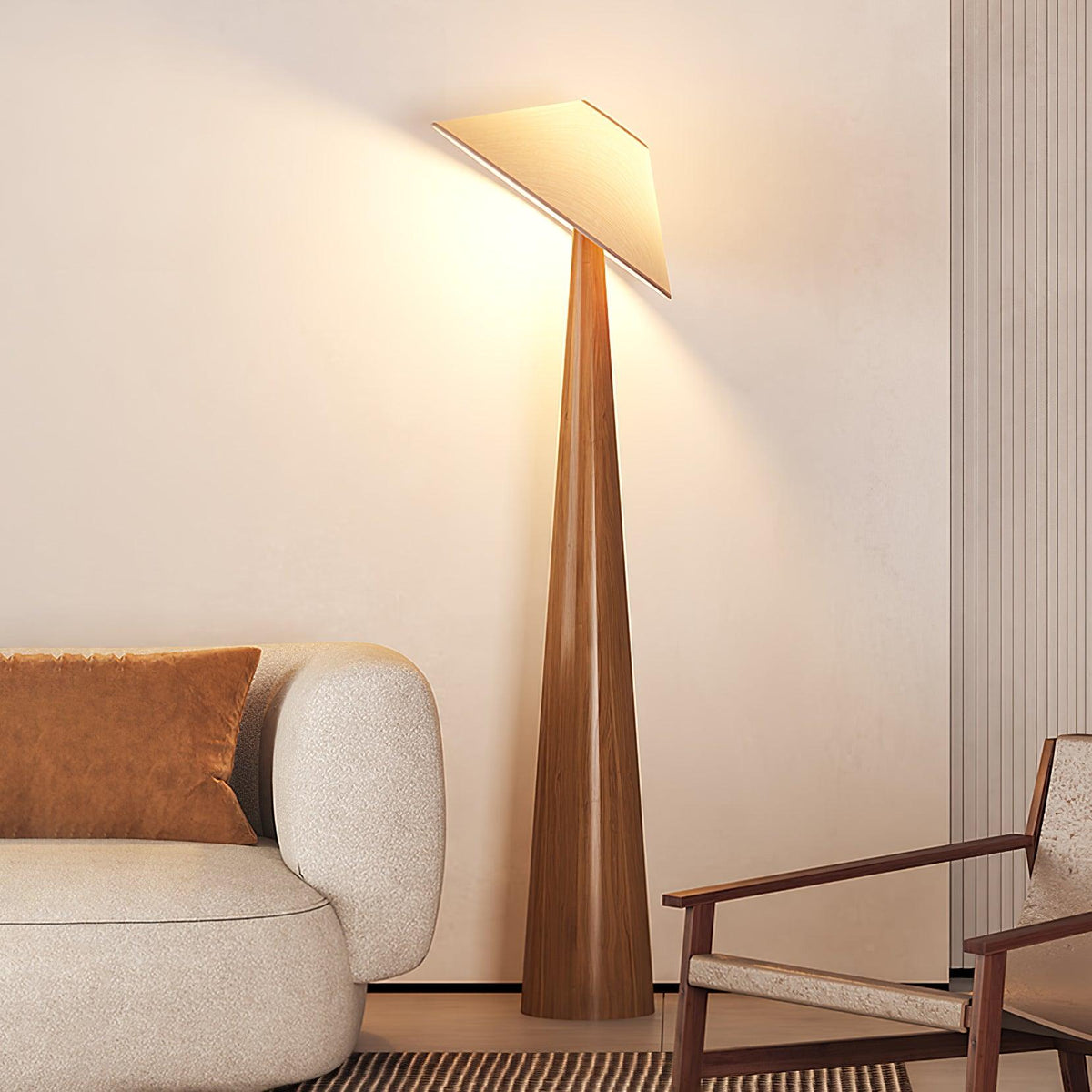 Tilt Hat Wooden Floor Lamp - view 24