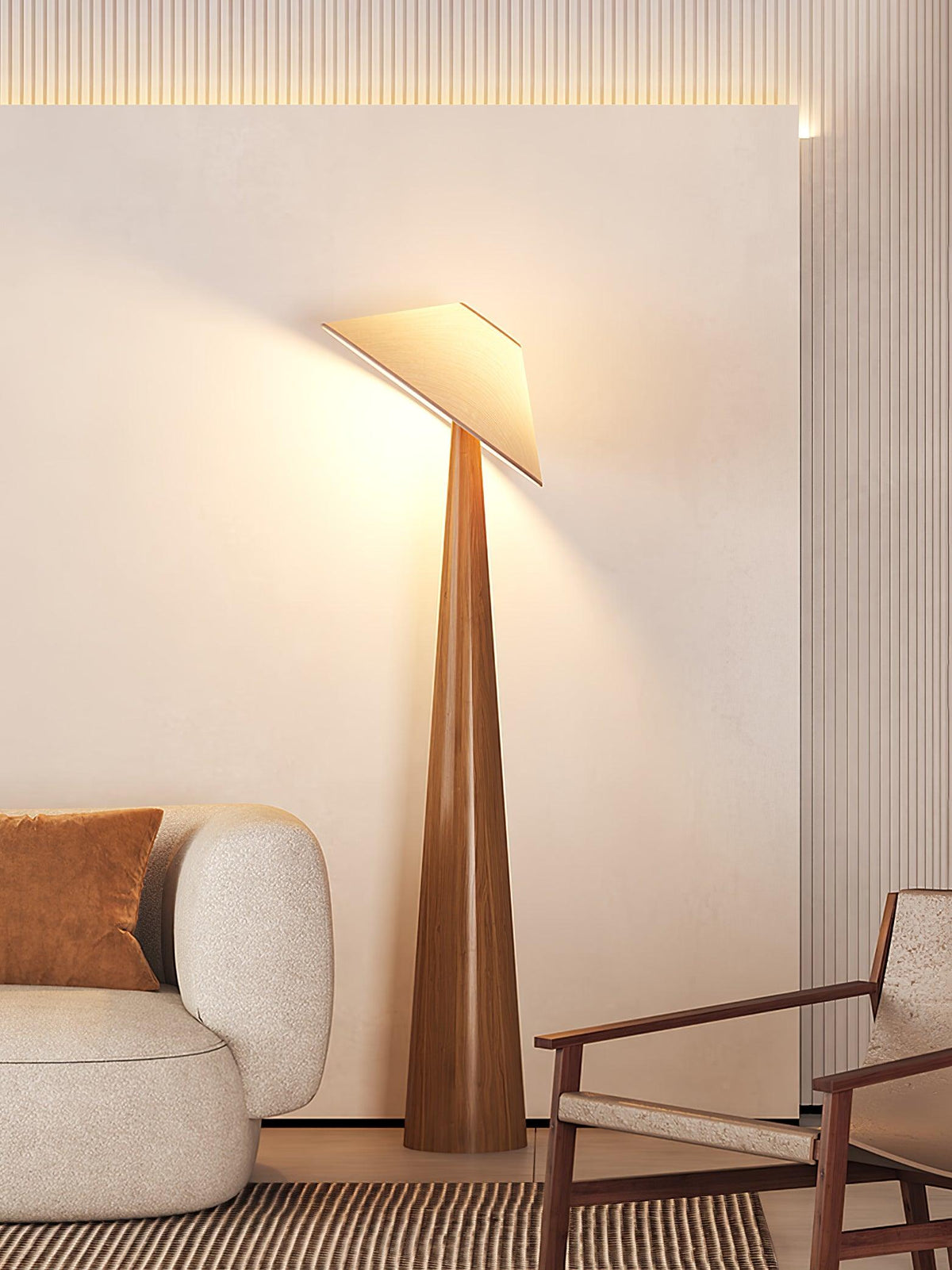 Tilt Hat Wooden Floor Lamp - view 9