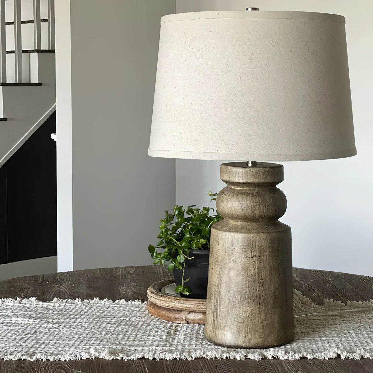 Totem Natural Wood Table Lamp - view 4