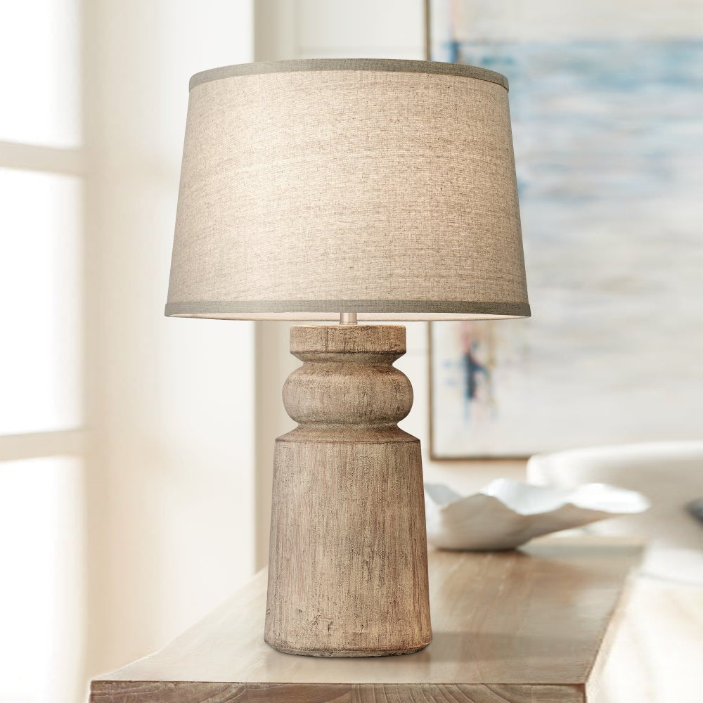 Totem Natural Wood Table Lamp - view 2