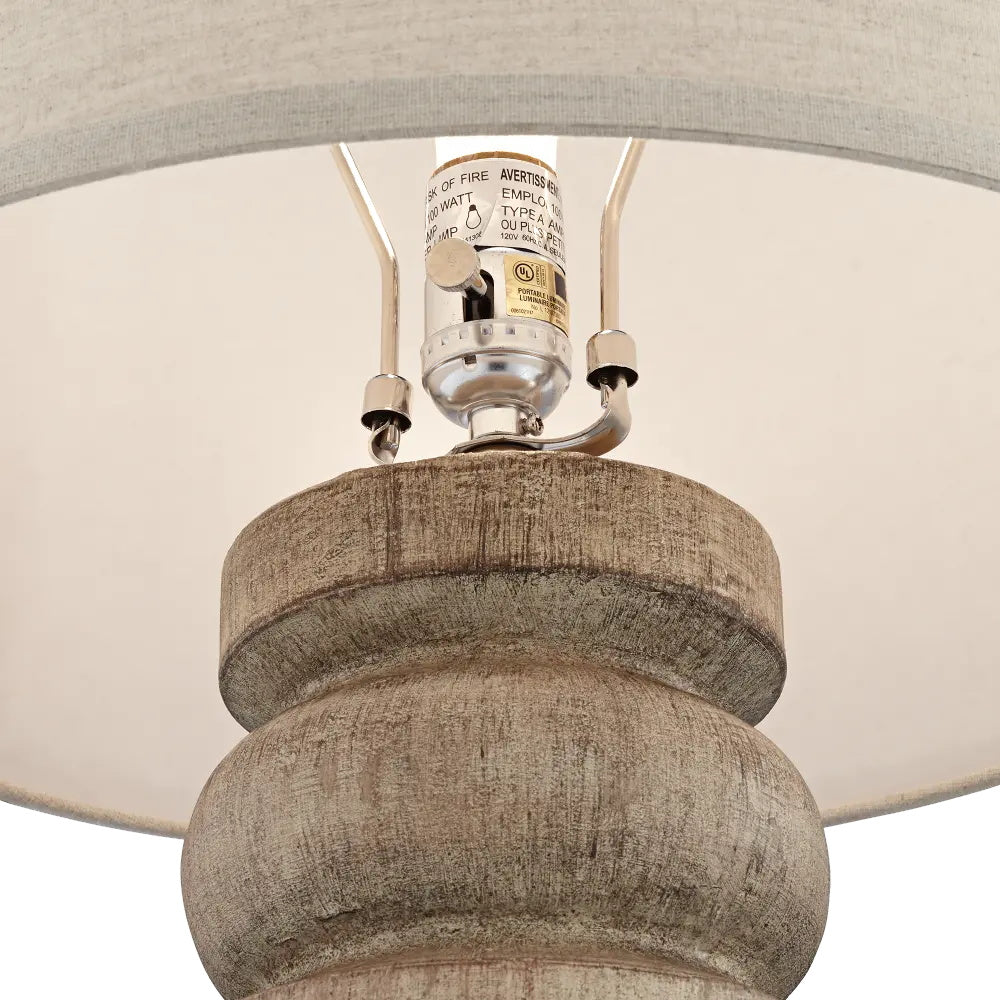 Totem Natural Wood Table Lamp - view 5