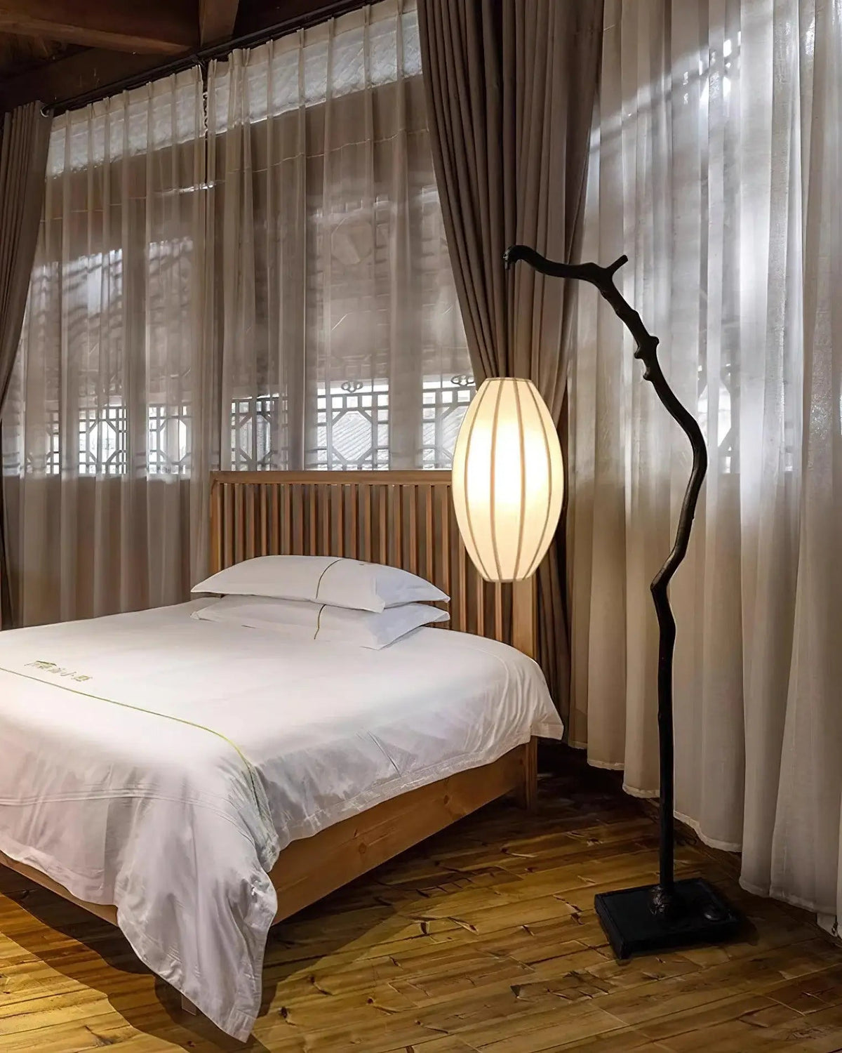 Tree Lantern Sculpture Floor Lamp - view 4