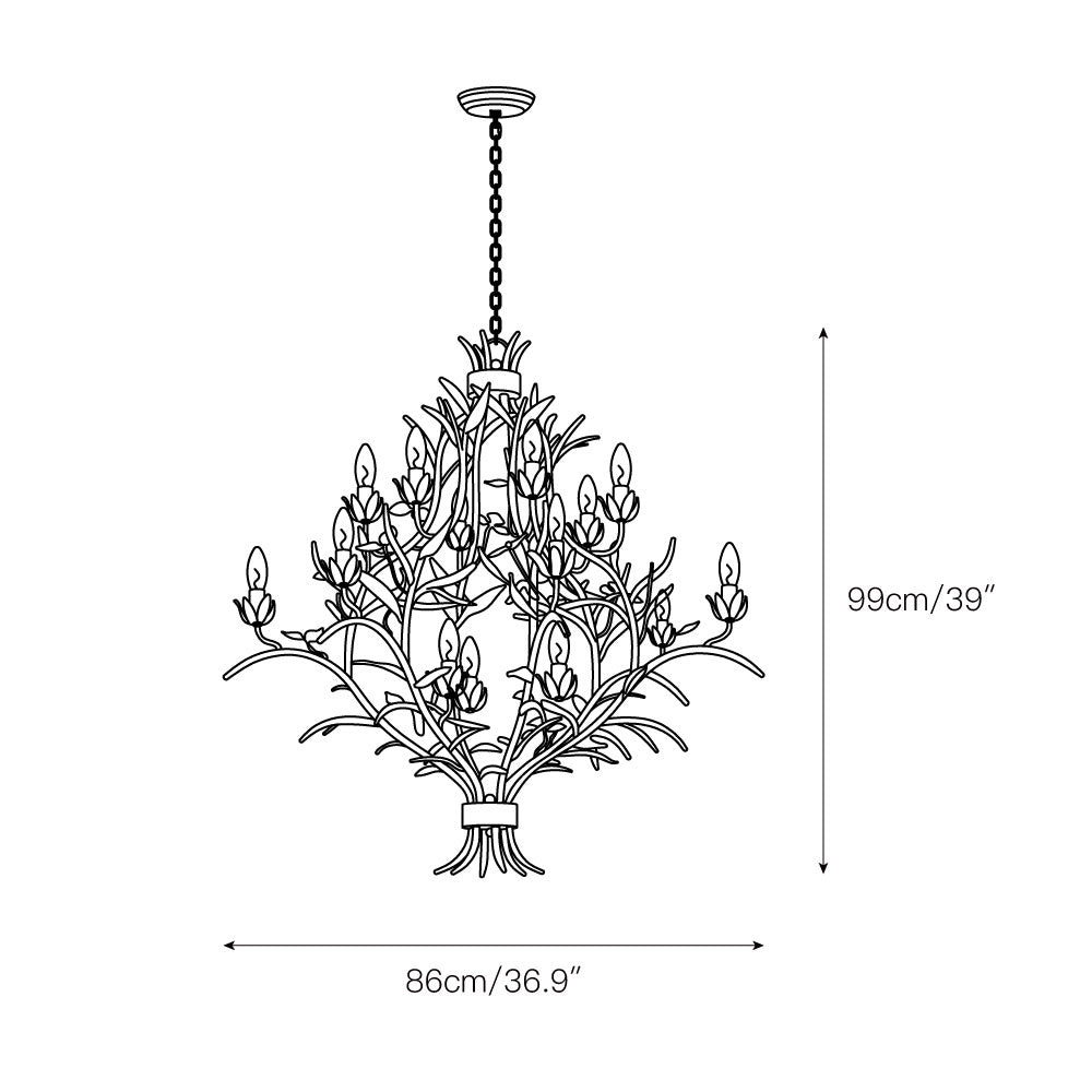 Trillium Chandelier - view 3