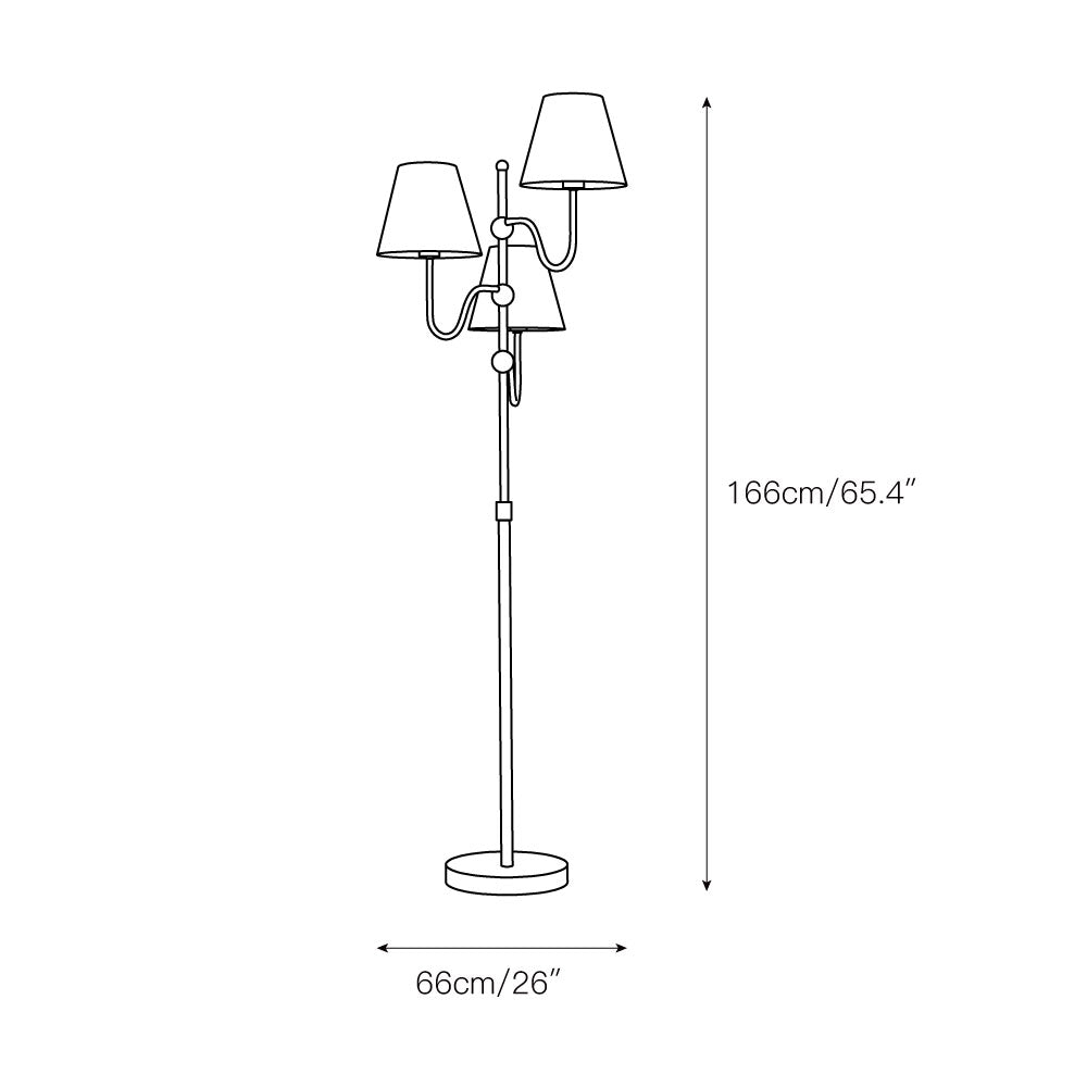 Triple Floor Lamp - view 3