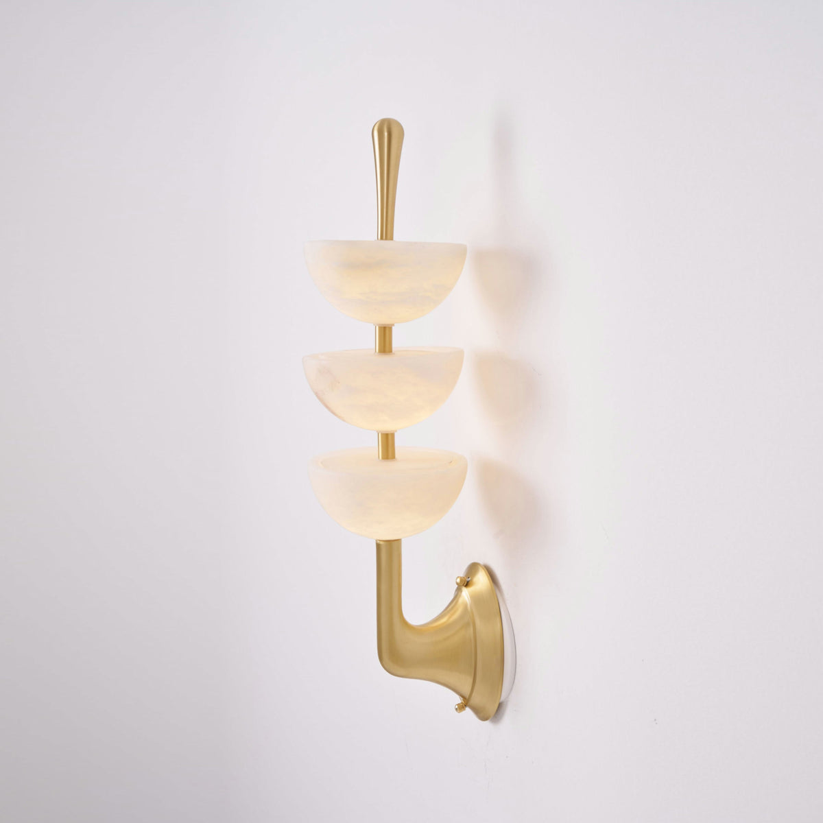 Triple Alabaster Wall Lamp