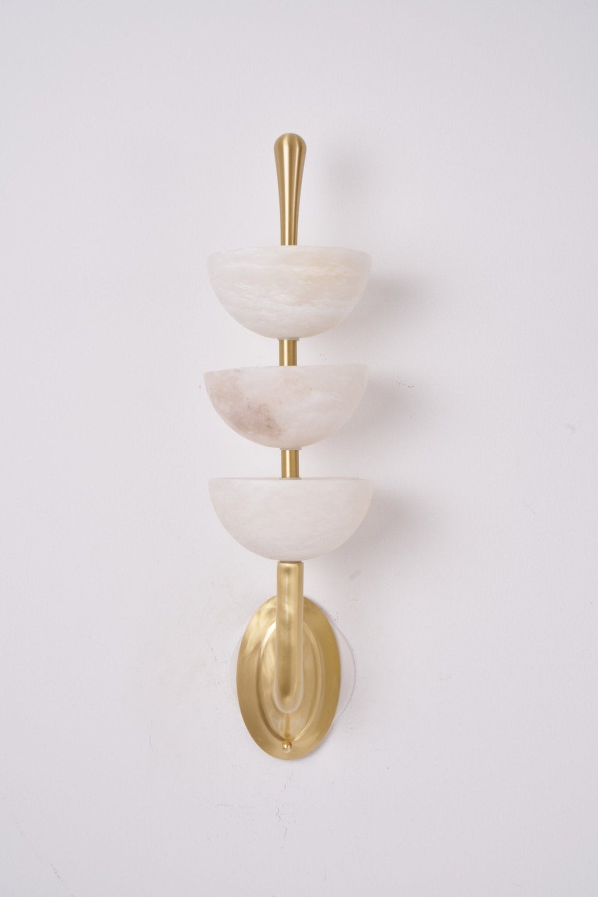 Triple Alabaster Wall Sconce