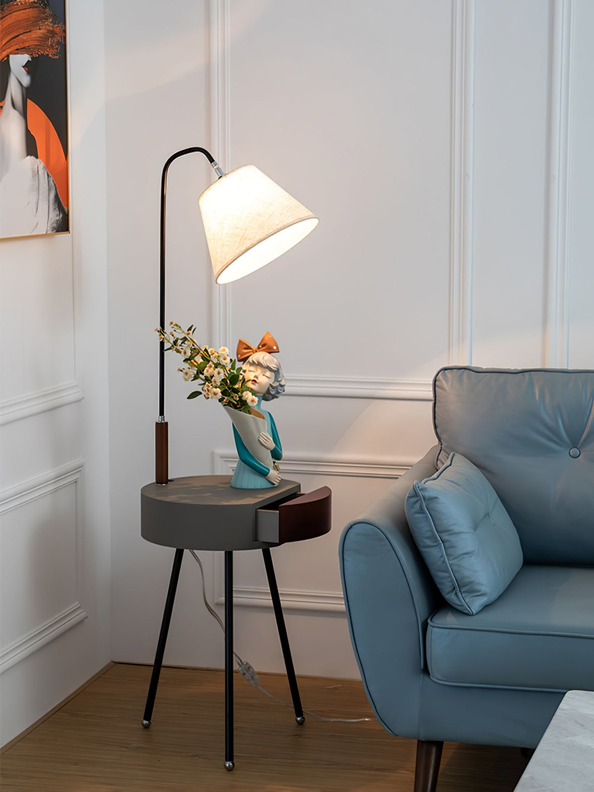 Tripod Fabric Floor Lamp - view 16