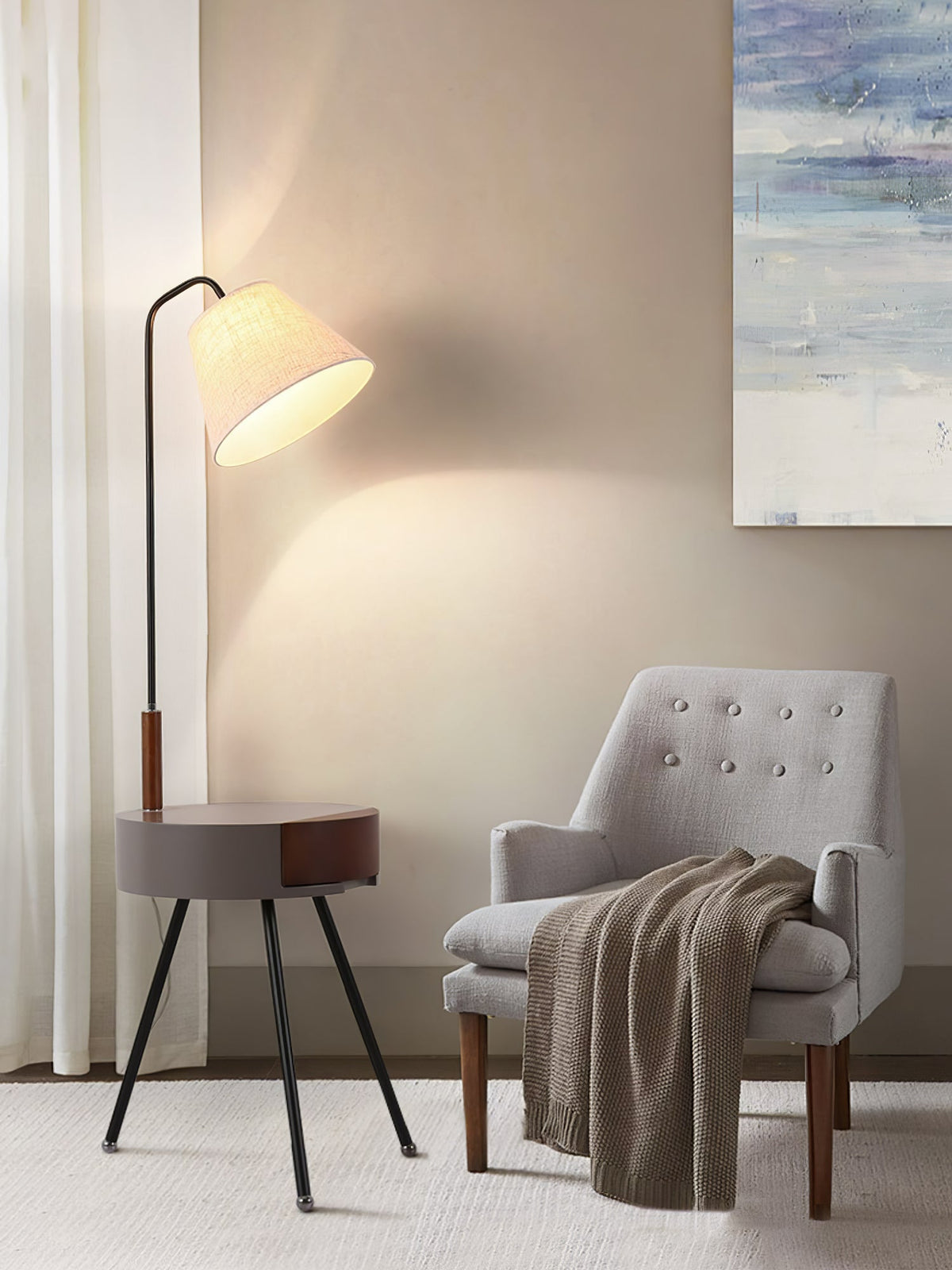 Tripod Fabric Floor Lamp - view 18