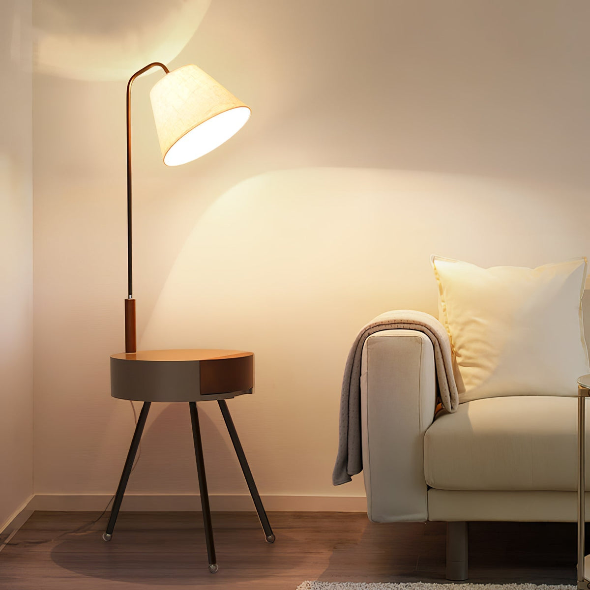 Tripod Fabric Floor Lamp - view 2