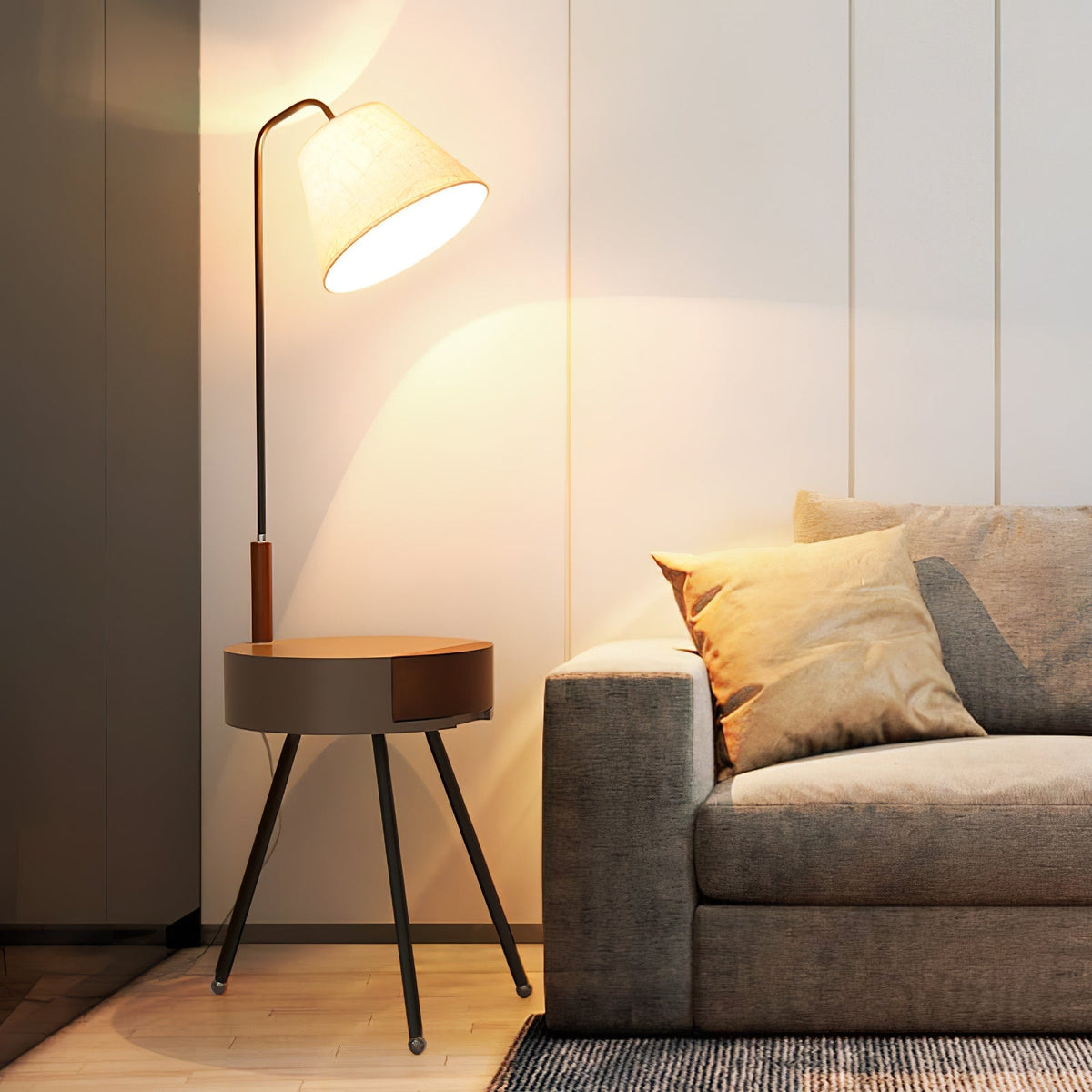 Tripod Fabric Floor Lamp - view 5