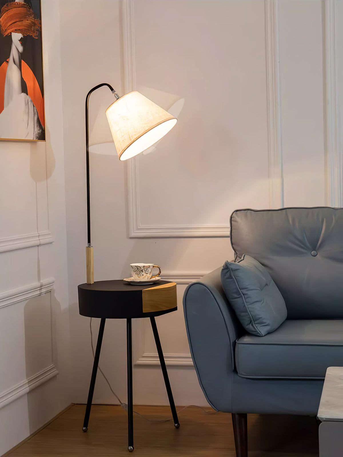 Tripod Fabric Floor Lamp - view 9