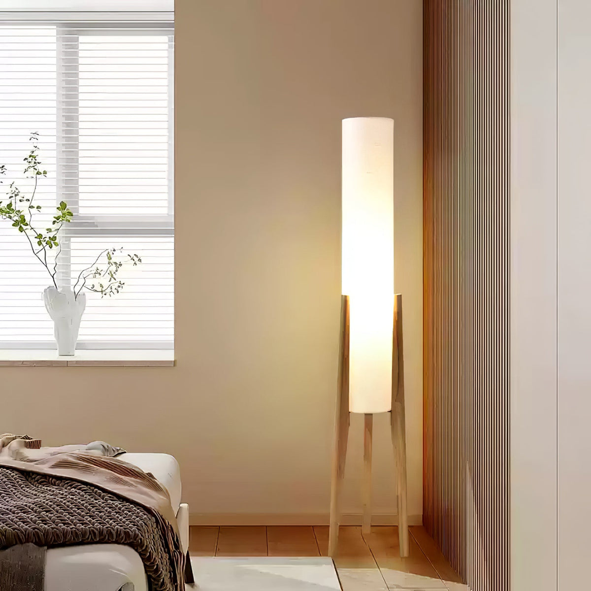 Tripod Walnut Floor Lamp - view 14
