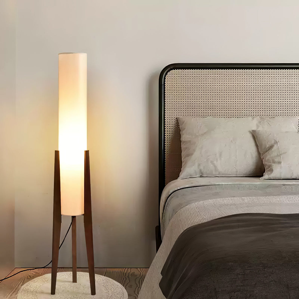Tripod Walnut Floor Lamp - view 7