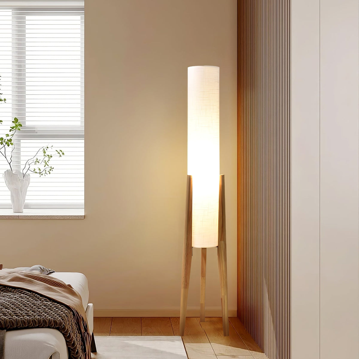 Tripod Walnut Floor Lamp - view 6