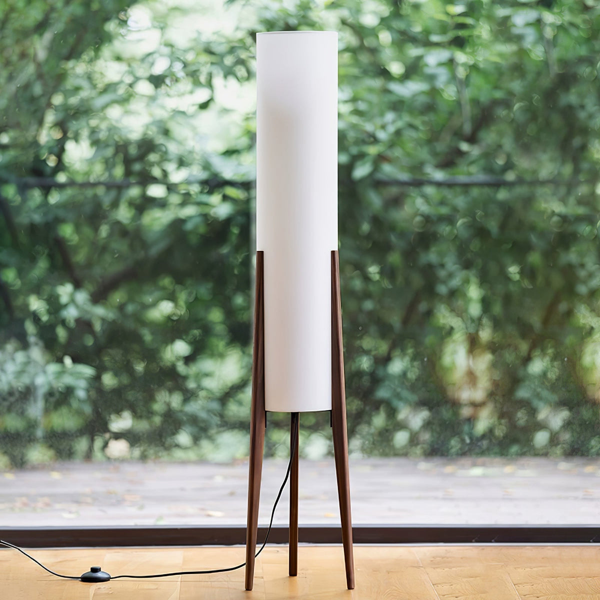 Tripod Walnut Floor Lamp - view 5