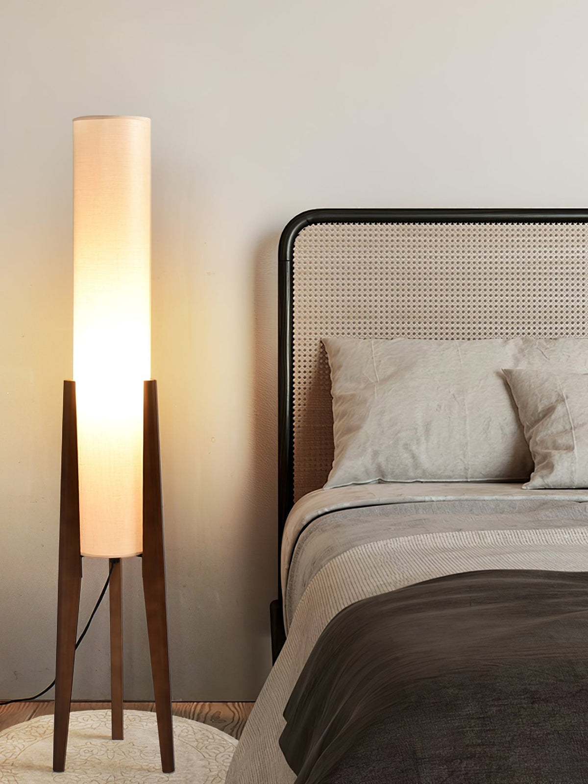 Tripod Walnut Floor Lamp - view 11
