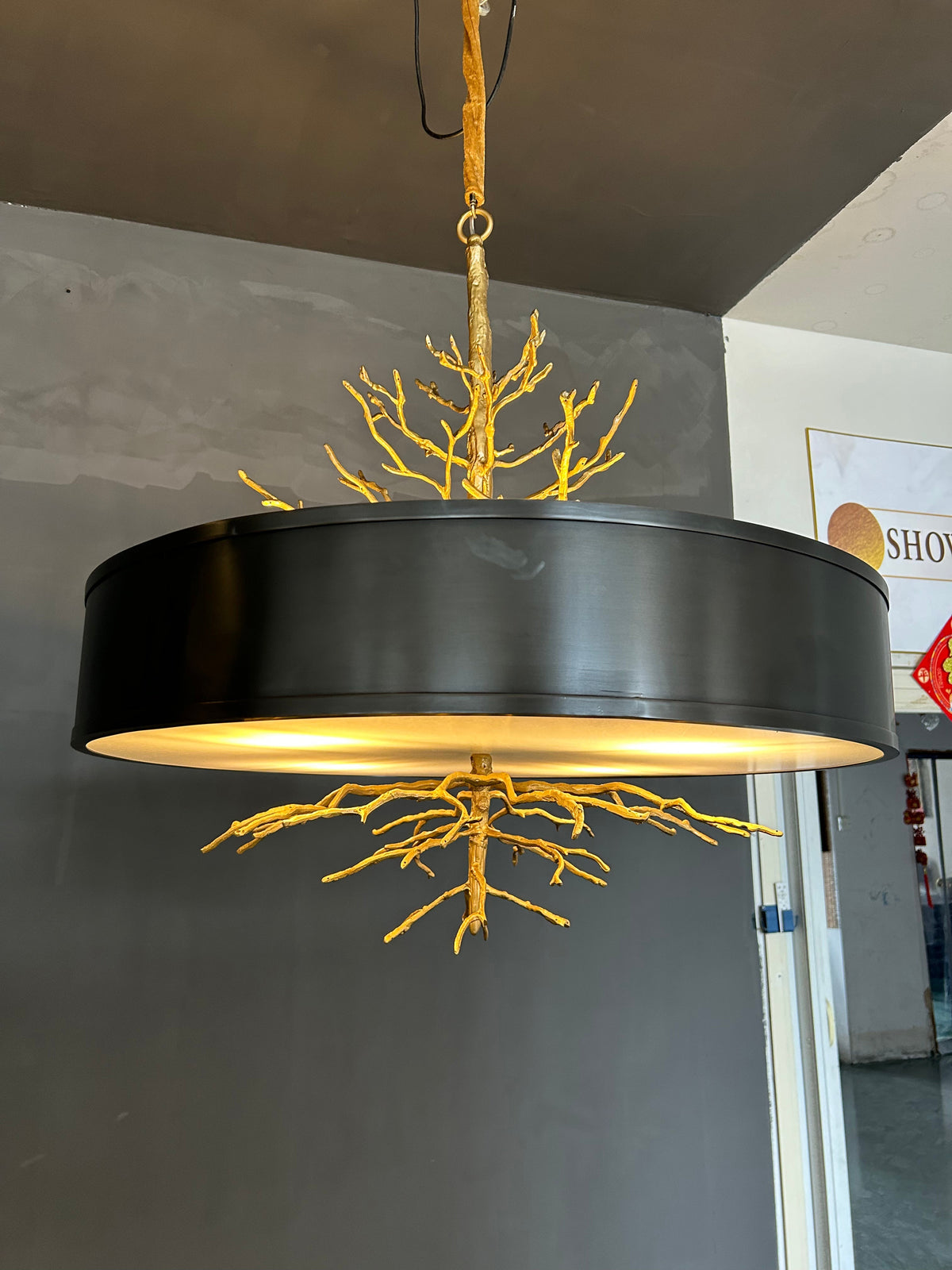 Twig Brass Chandelier