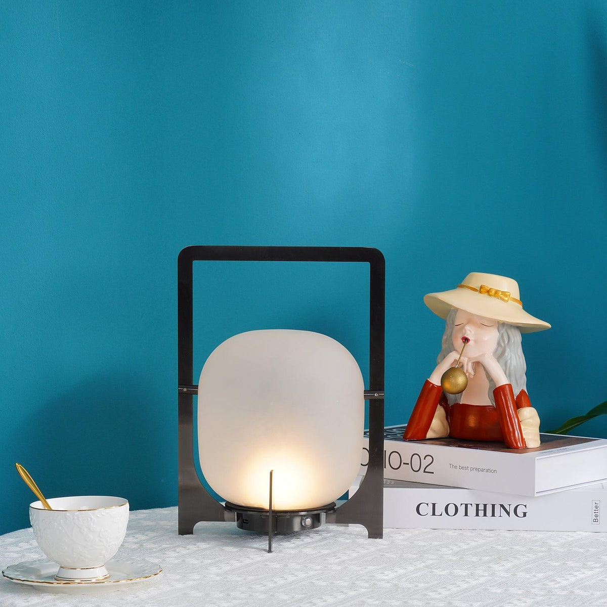 Black Twilight Lantern Table Lamp - view 18