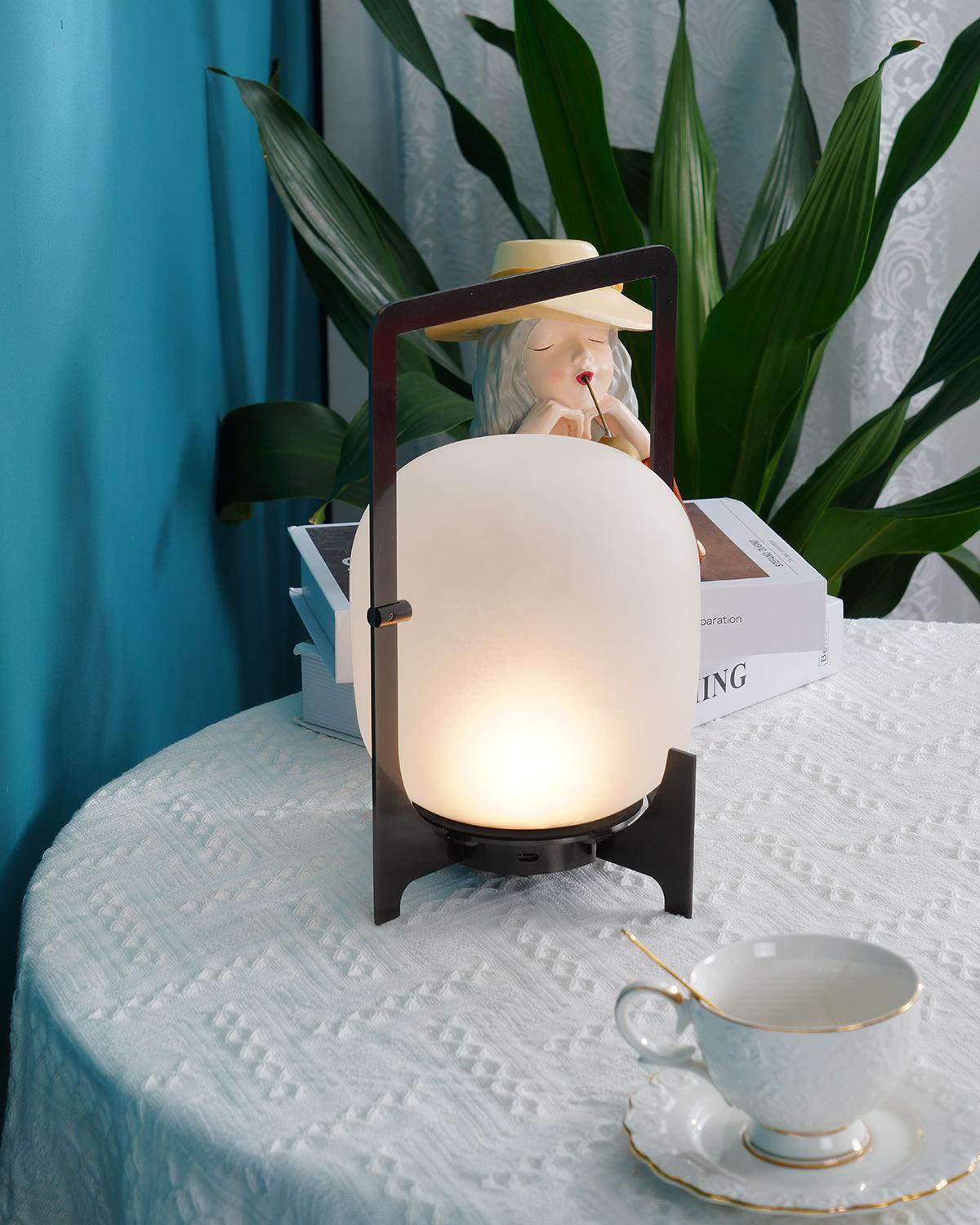 Black Twilight Lantern Table Lamp - view 20