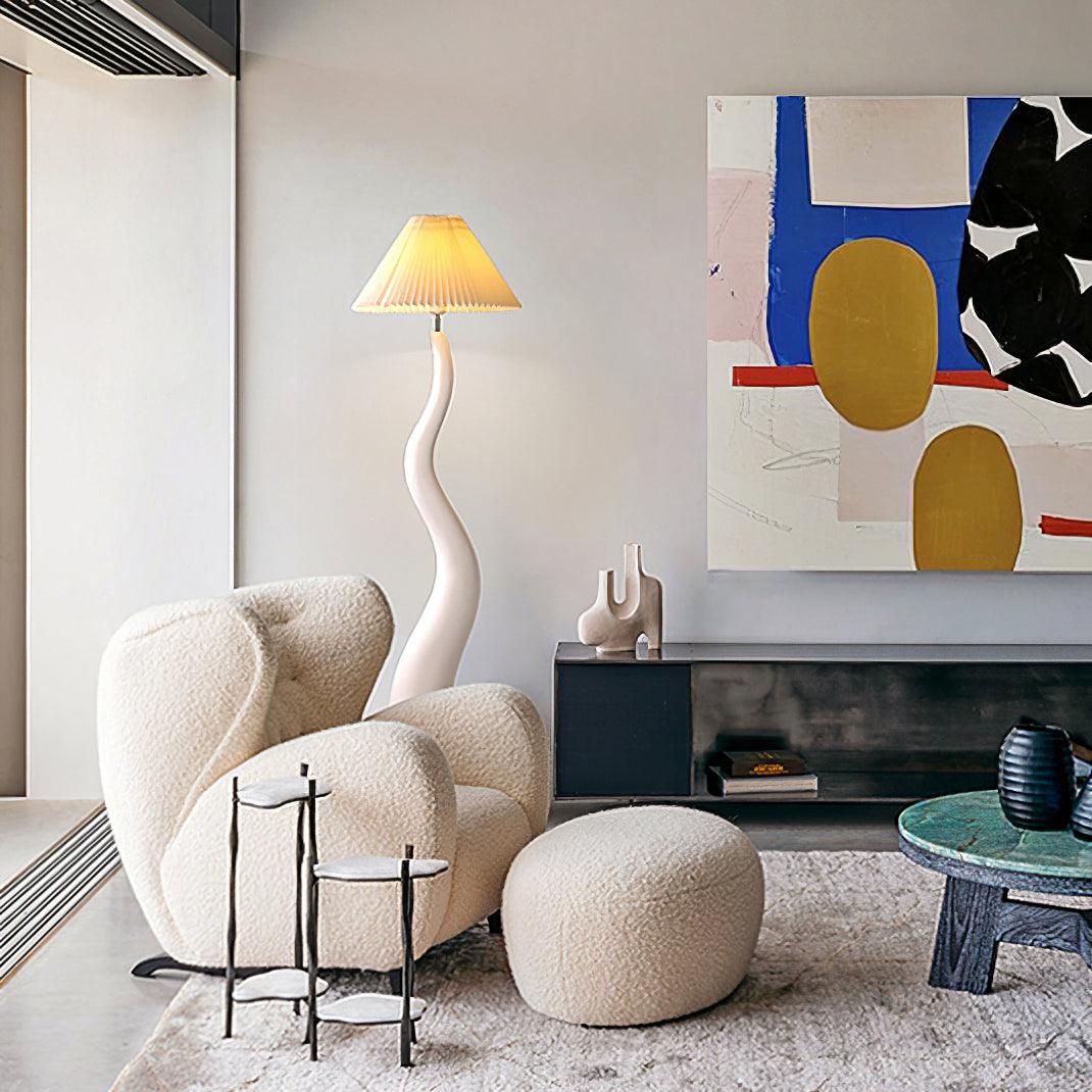 Twisted Pleated Floor Lamp - view 11
