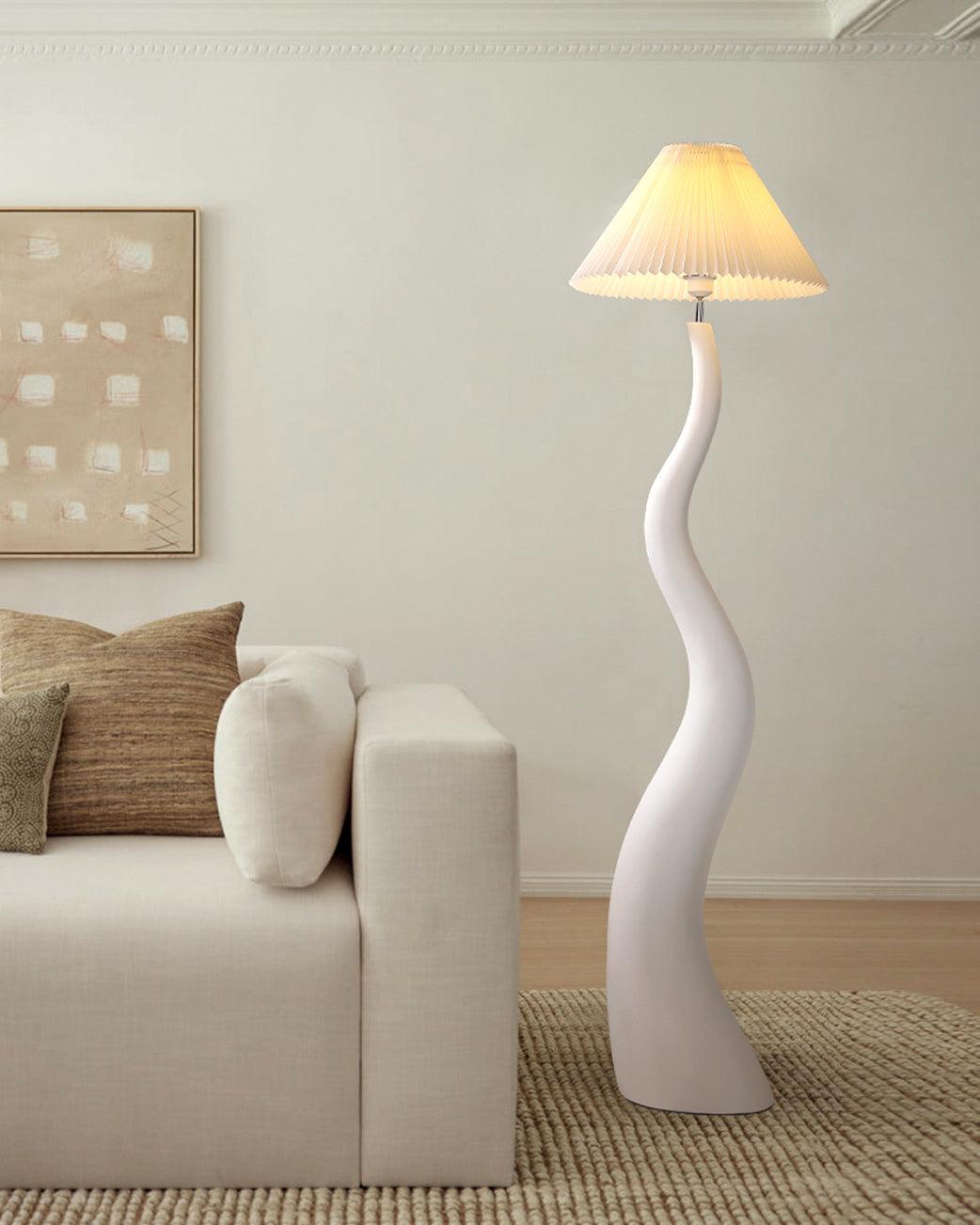 Twisted Pleated Floor Lamp - view 3