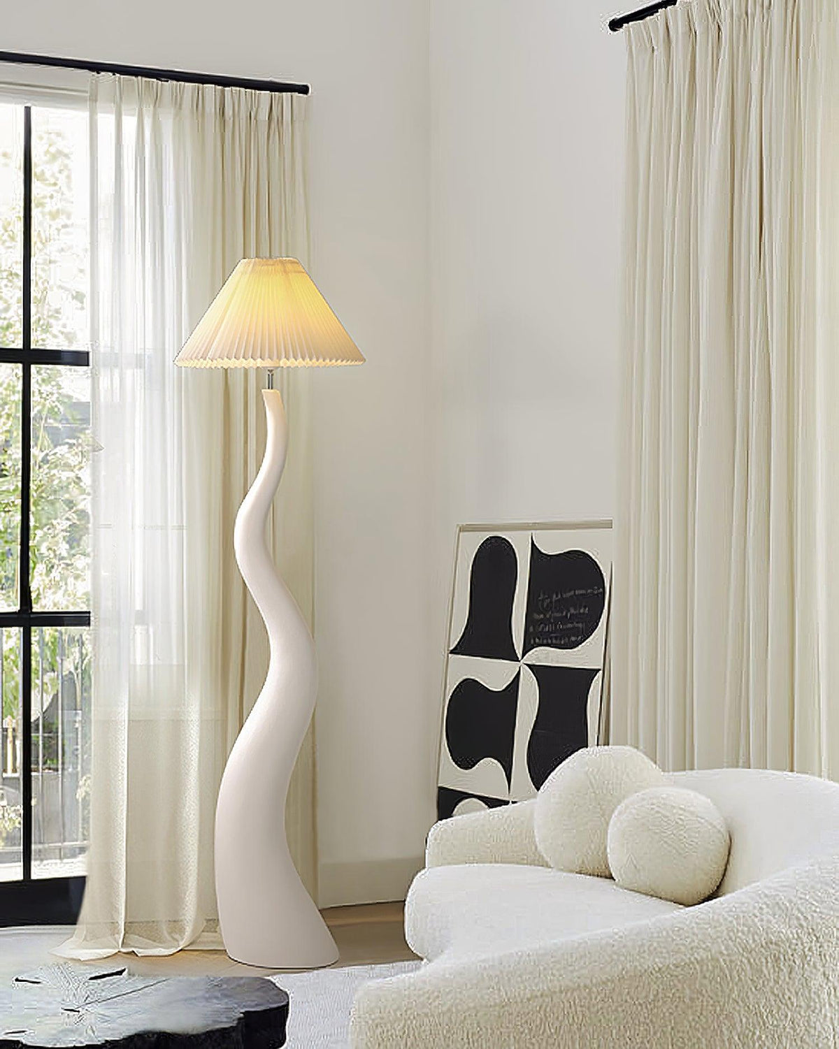 Twisted Pleated Floor Lamp - view 23