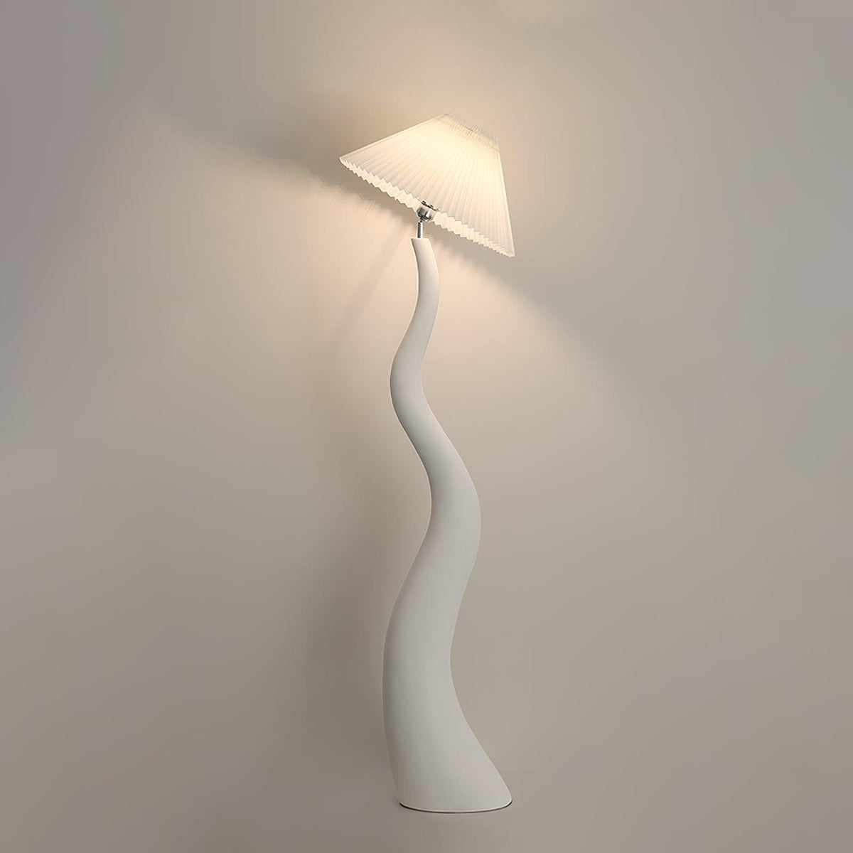 Twisted Pleated Floor Lamp - view 24