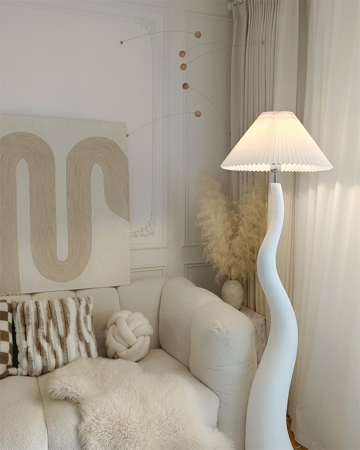 Twisted Pleated Floor Lamp - view 12