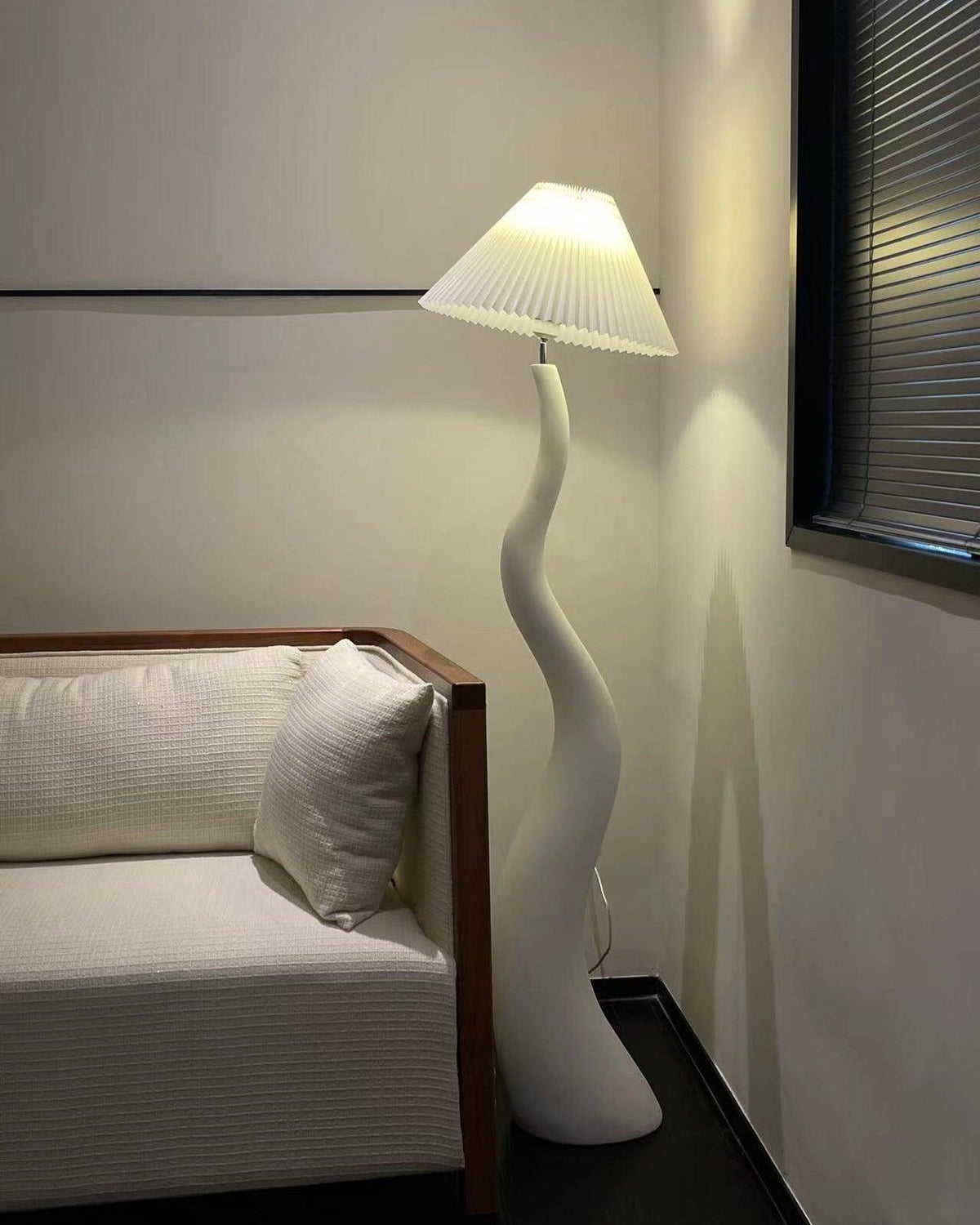 Twisted Pleated Floor Lamp - view 13