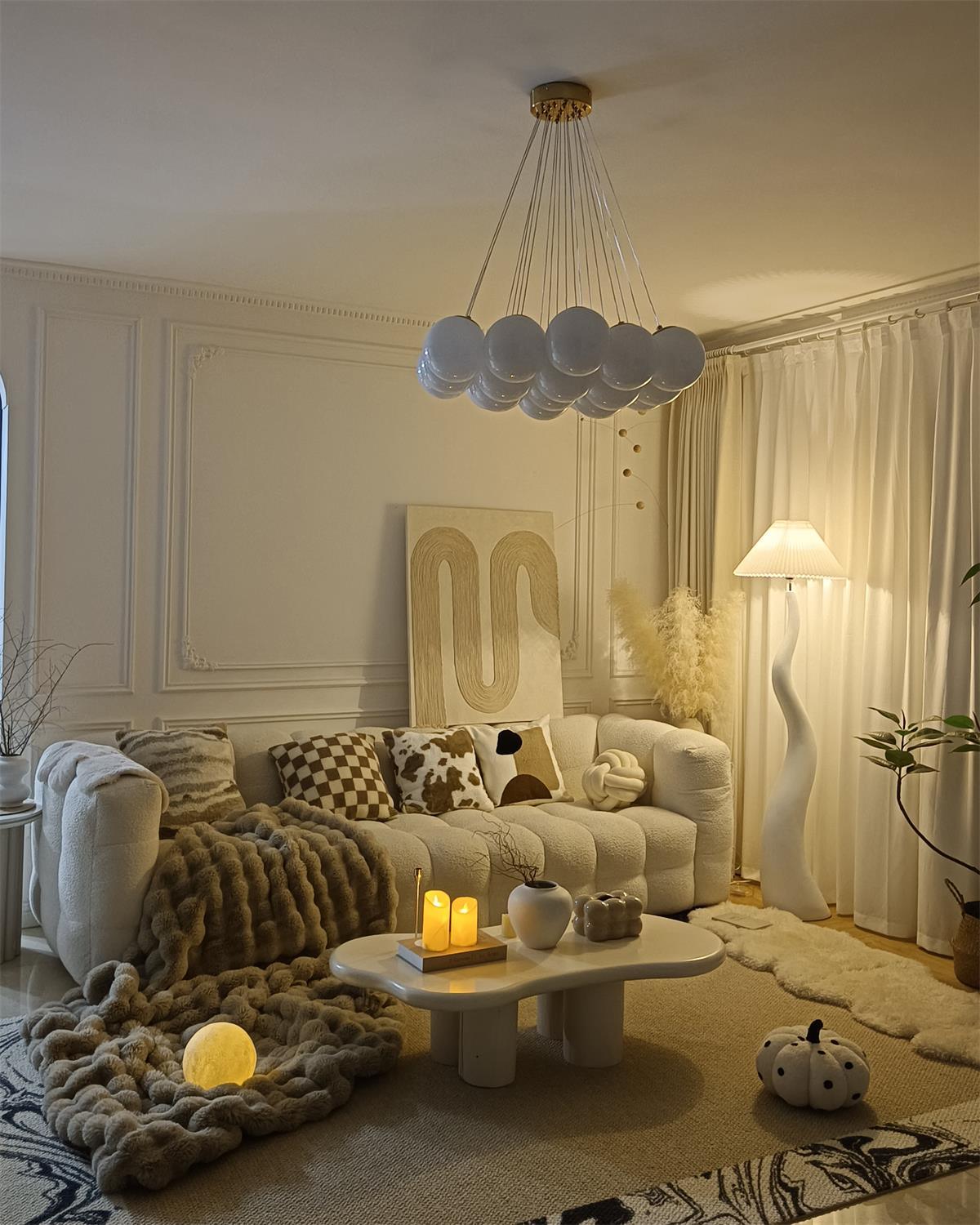 Twisted Pleated Floor Lamp - view 15