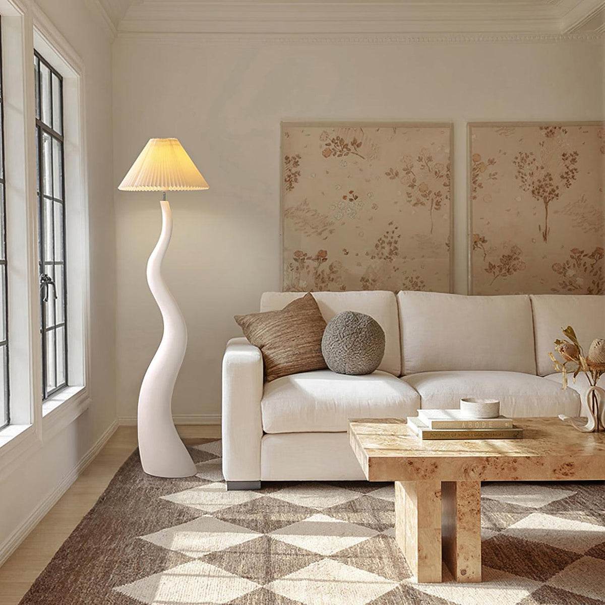 Twisted Pleated Floor Lamp - view 5