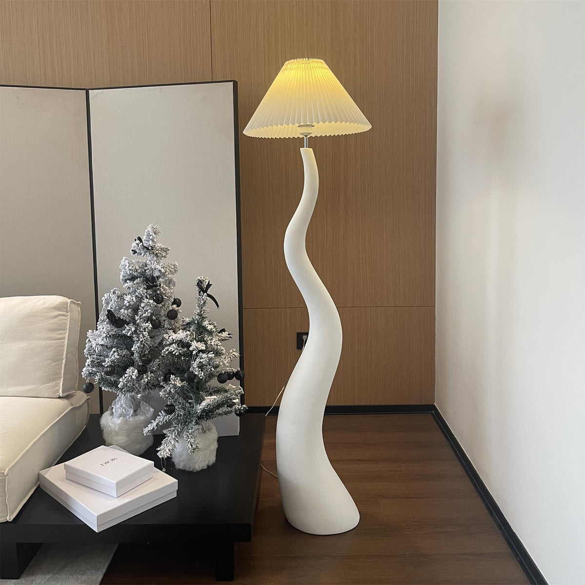 Twisted Pleated Floor Lamp - view 4