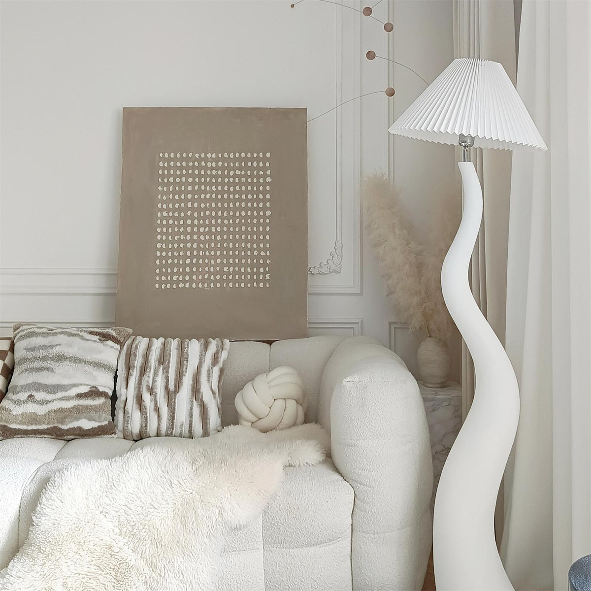 Twisted Pleated Floor Lamp - view 6