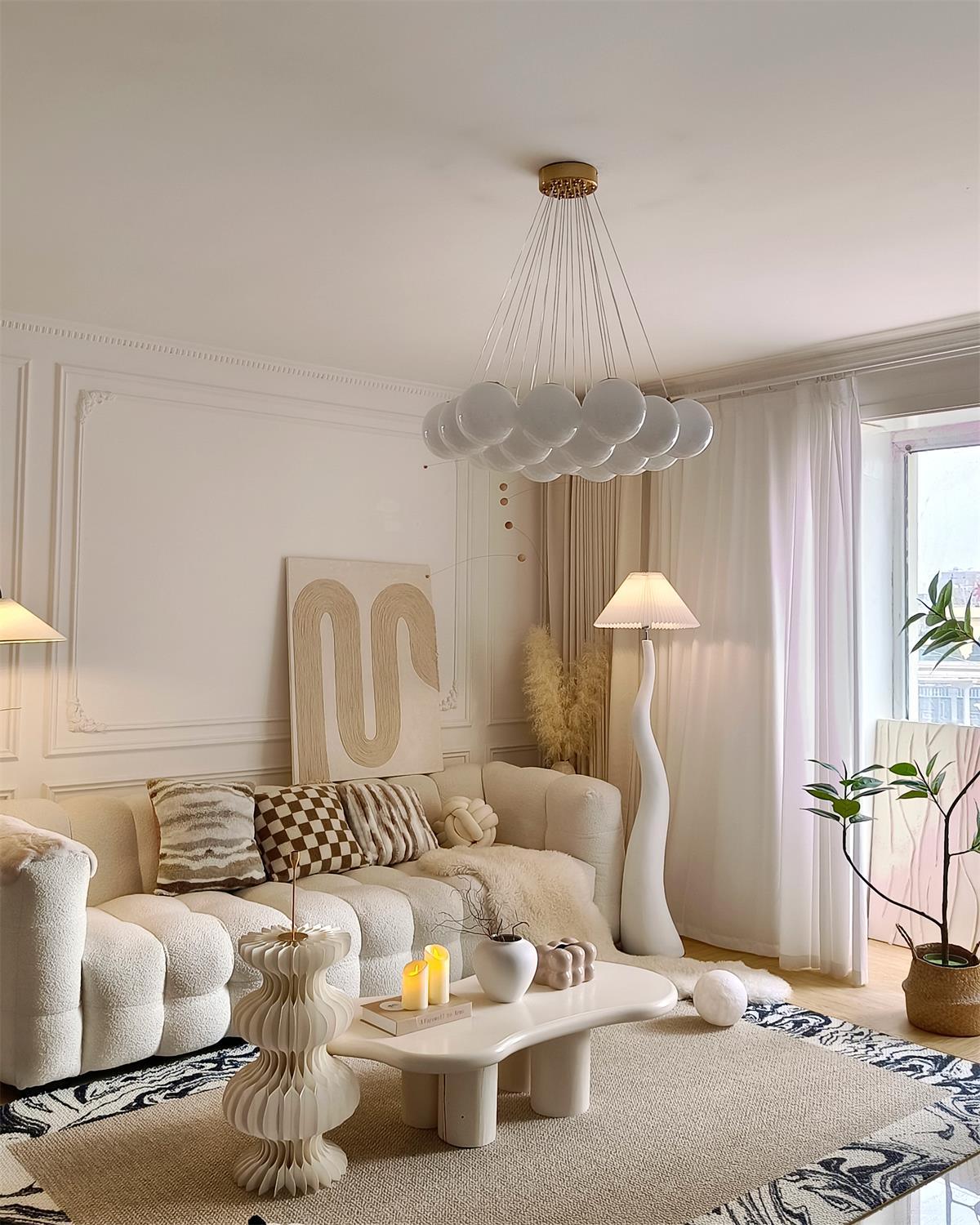 Twisted Pleated Floor Lamp - view 16