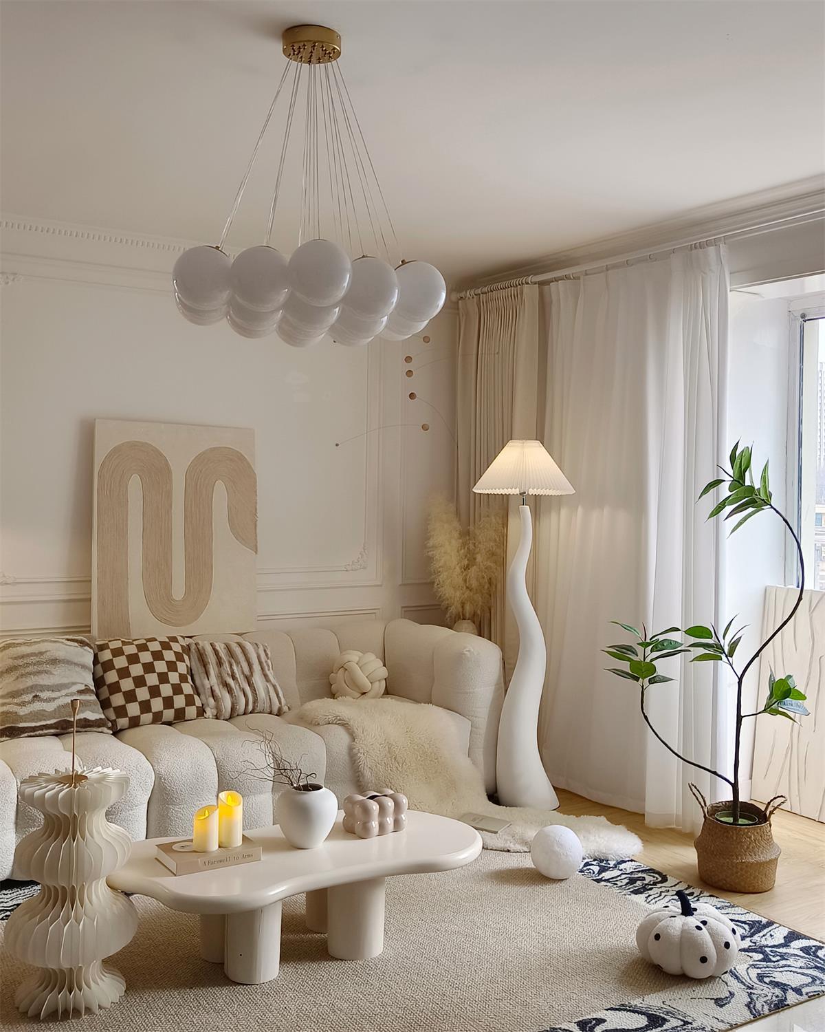 Twisted Pleated Floor Lamp - view 17
