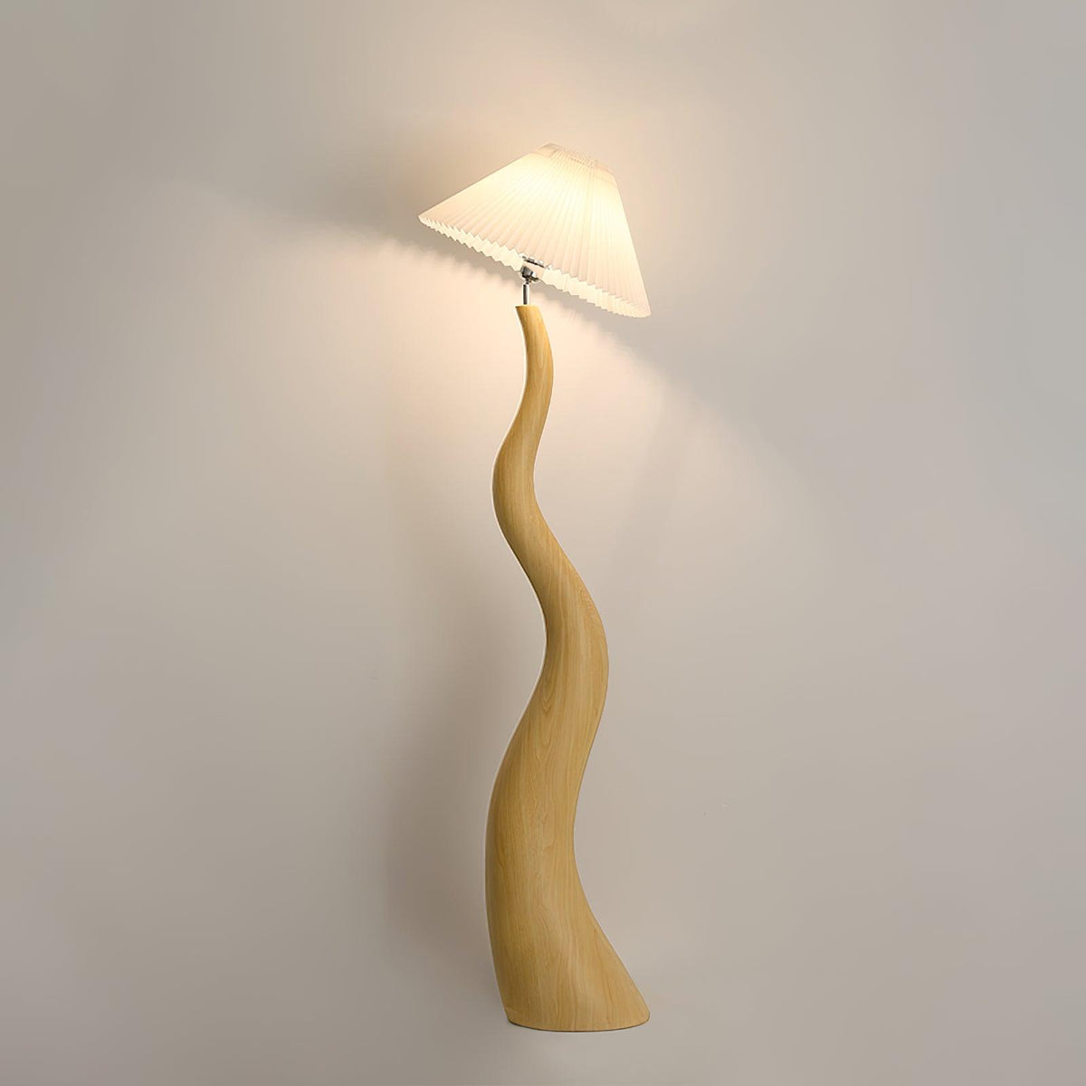 Twisted Pleated Floor Lamp - view 25