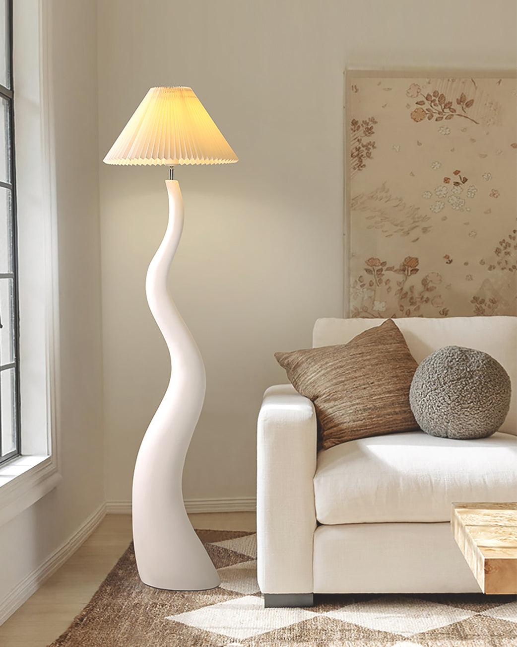 Twisted Pleated Floor Lamp - view 2