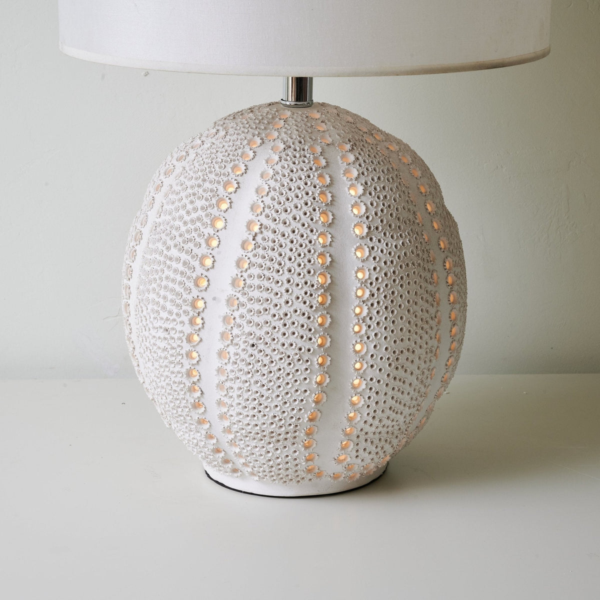 Urchin Textured Ceramic Table Lamp