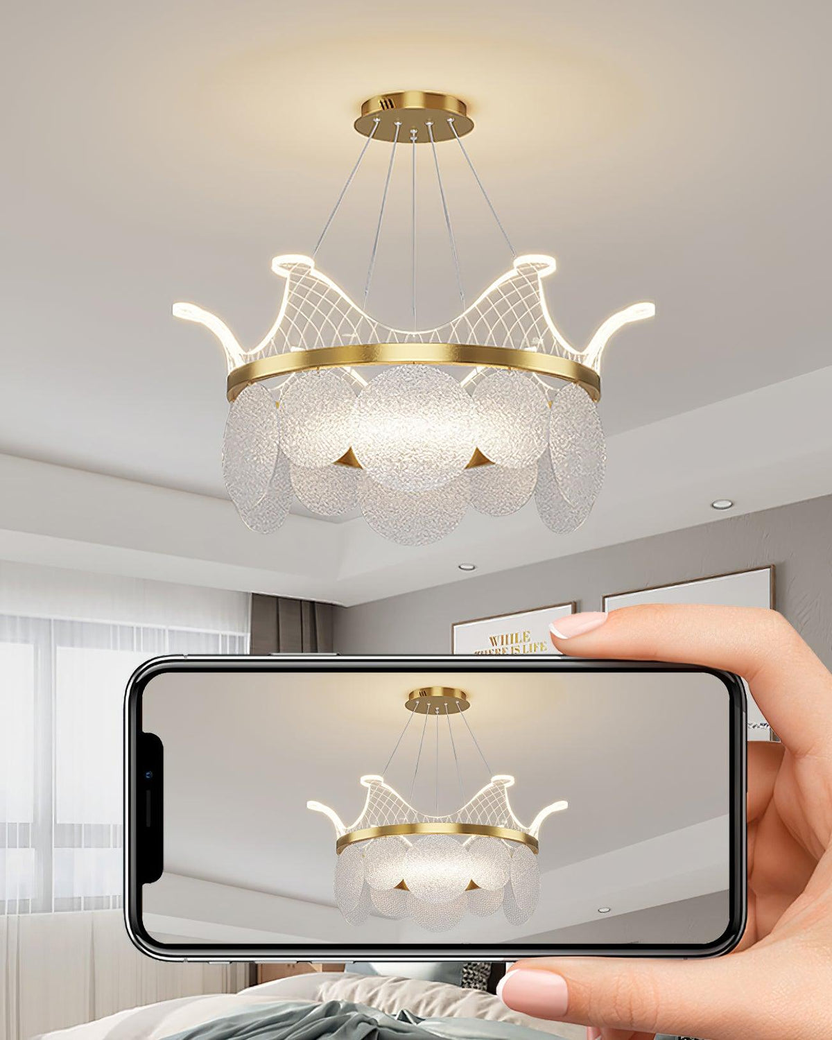 Vassar Crown Chandelier - view 7