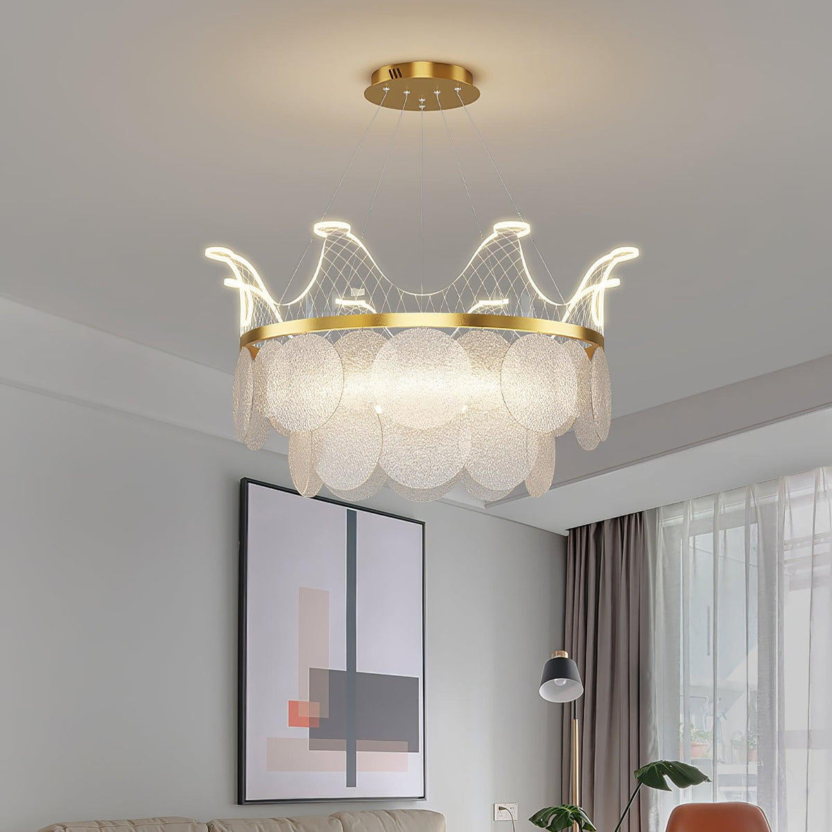 Vassar Crown Chandelier - view 2
