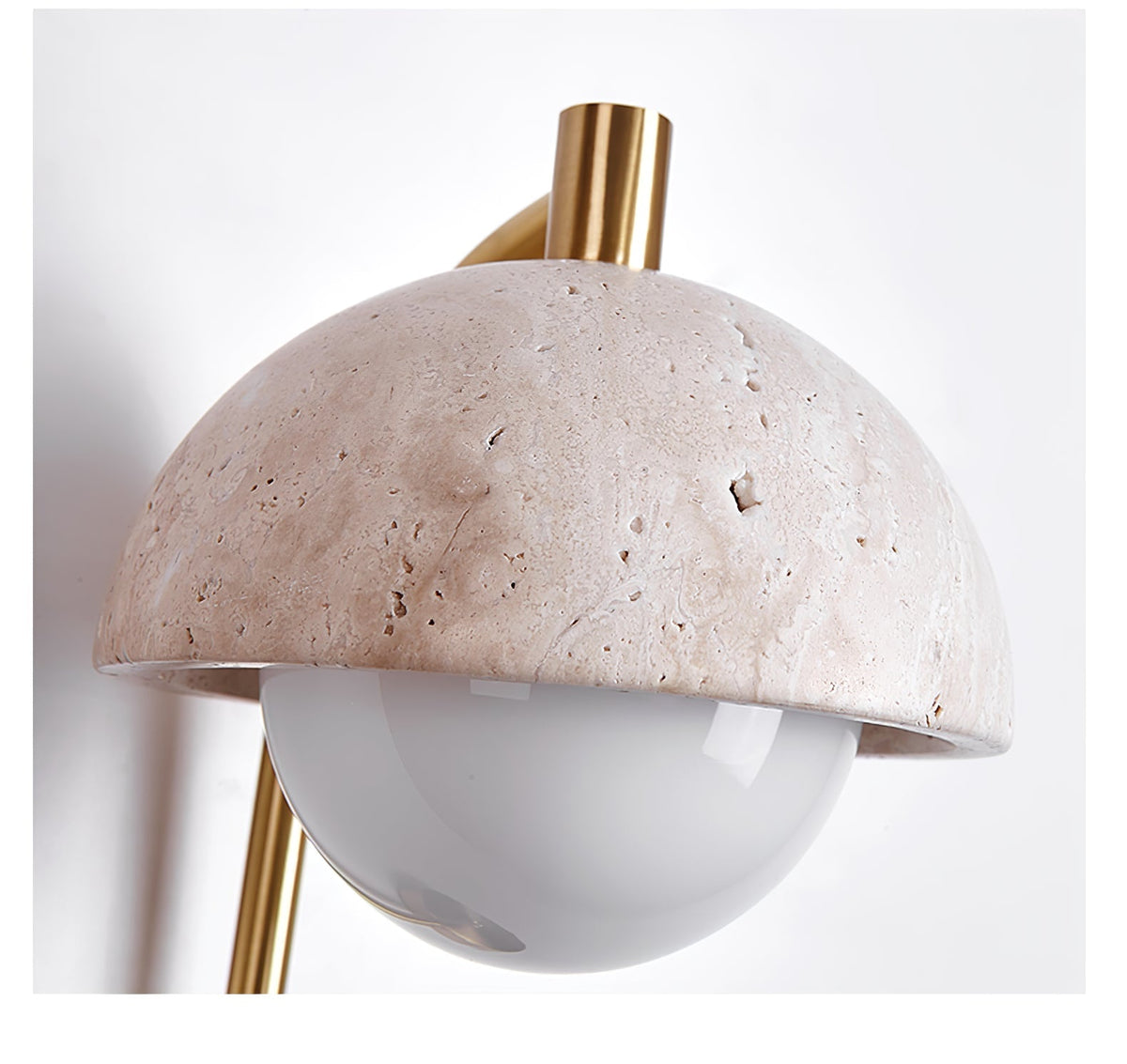 Vellum Travertine Wall Lamp