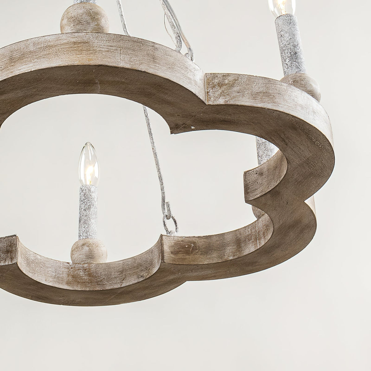 Venezia Wood Wheel Chandelier - view 28