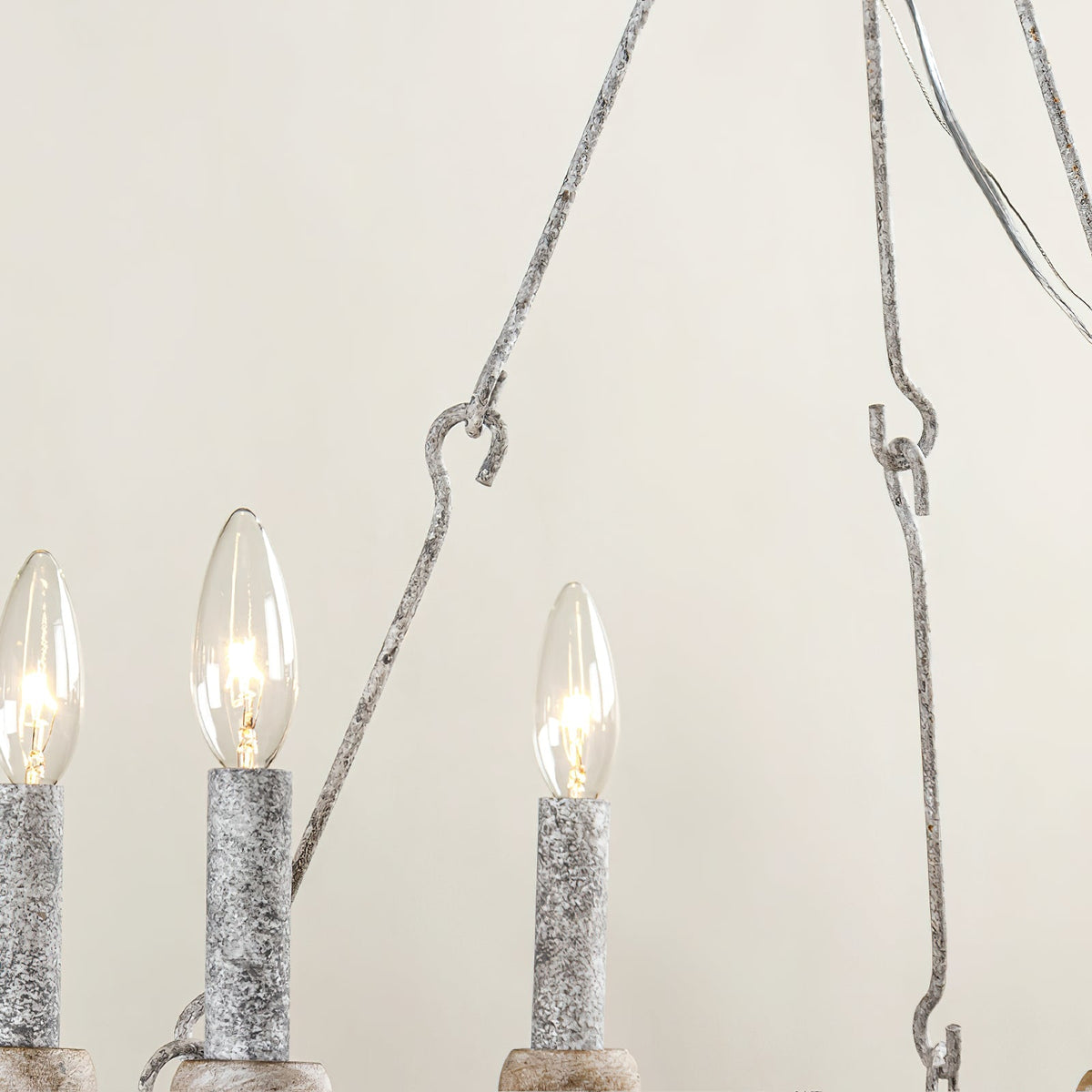 Venezia Wood Wheel Chandelier - view 26