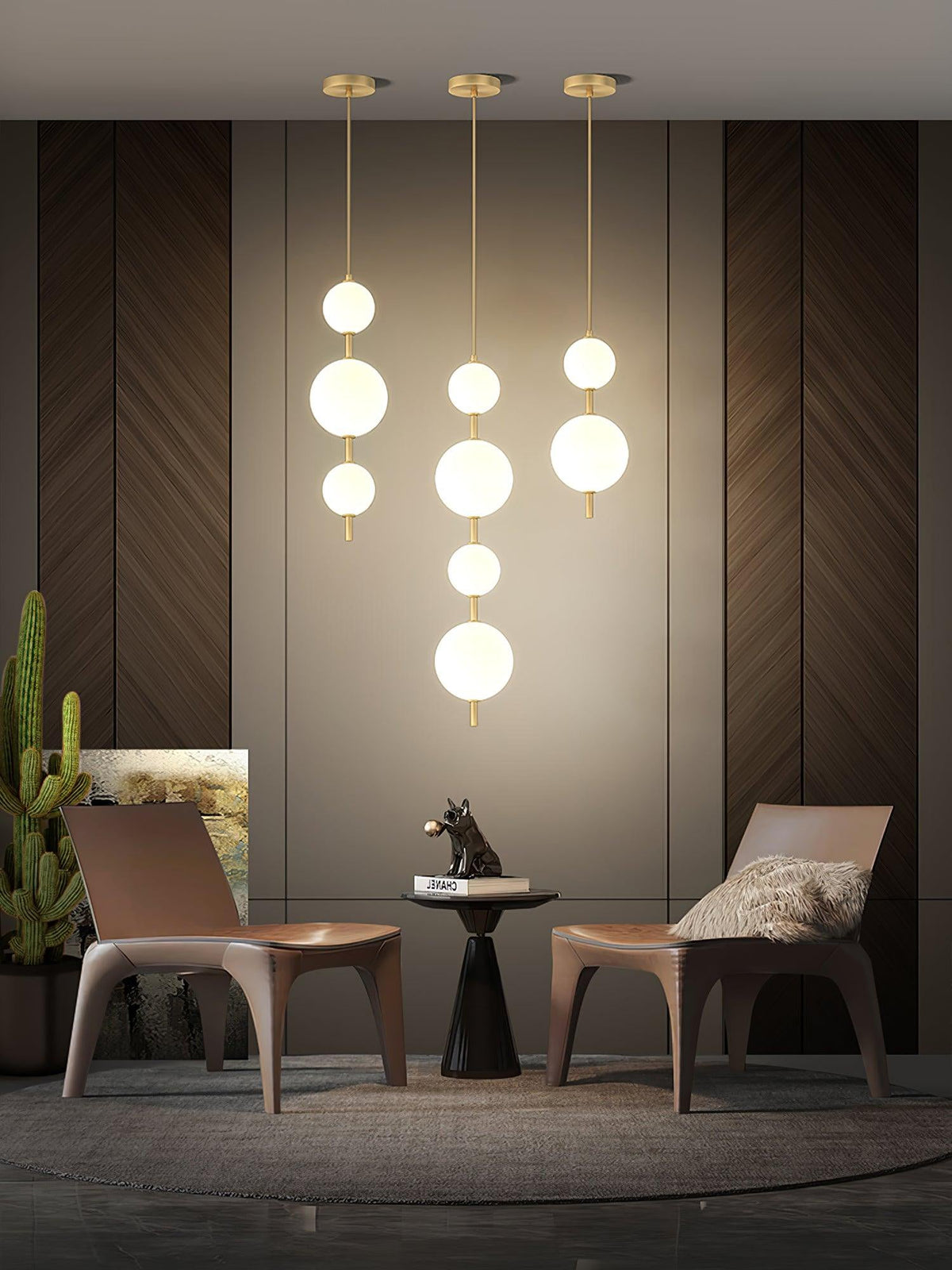 Vertical Globe Pendant Lamp - view 4