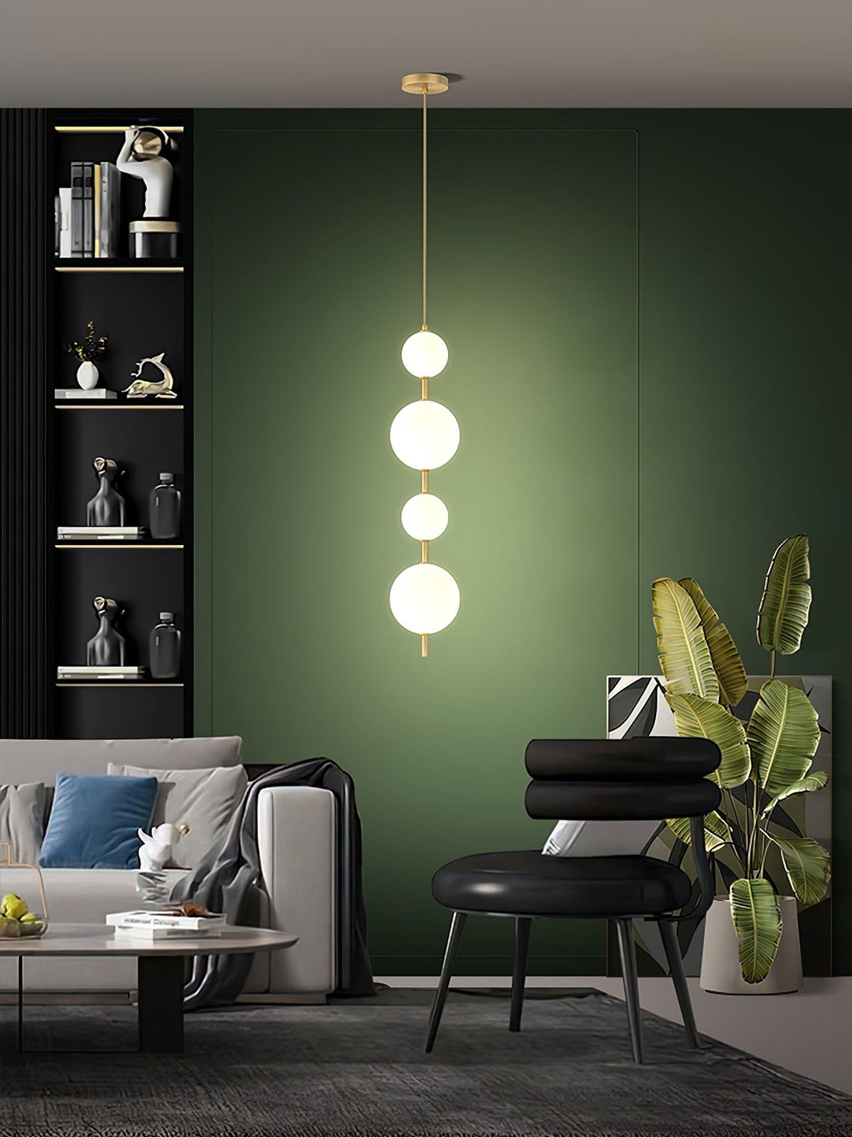 Vertical Globe Pendant Lamp - view 2