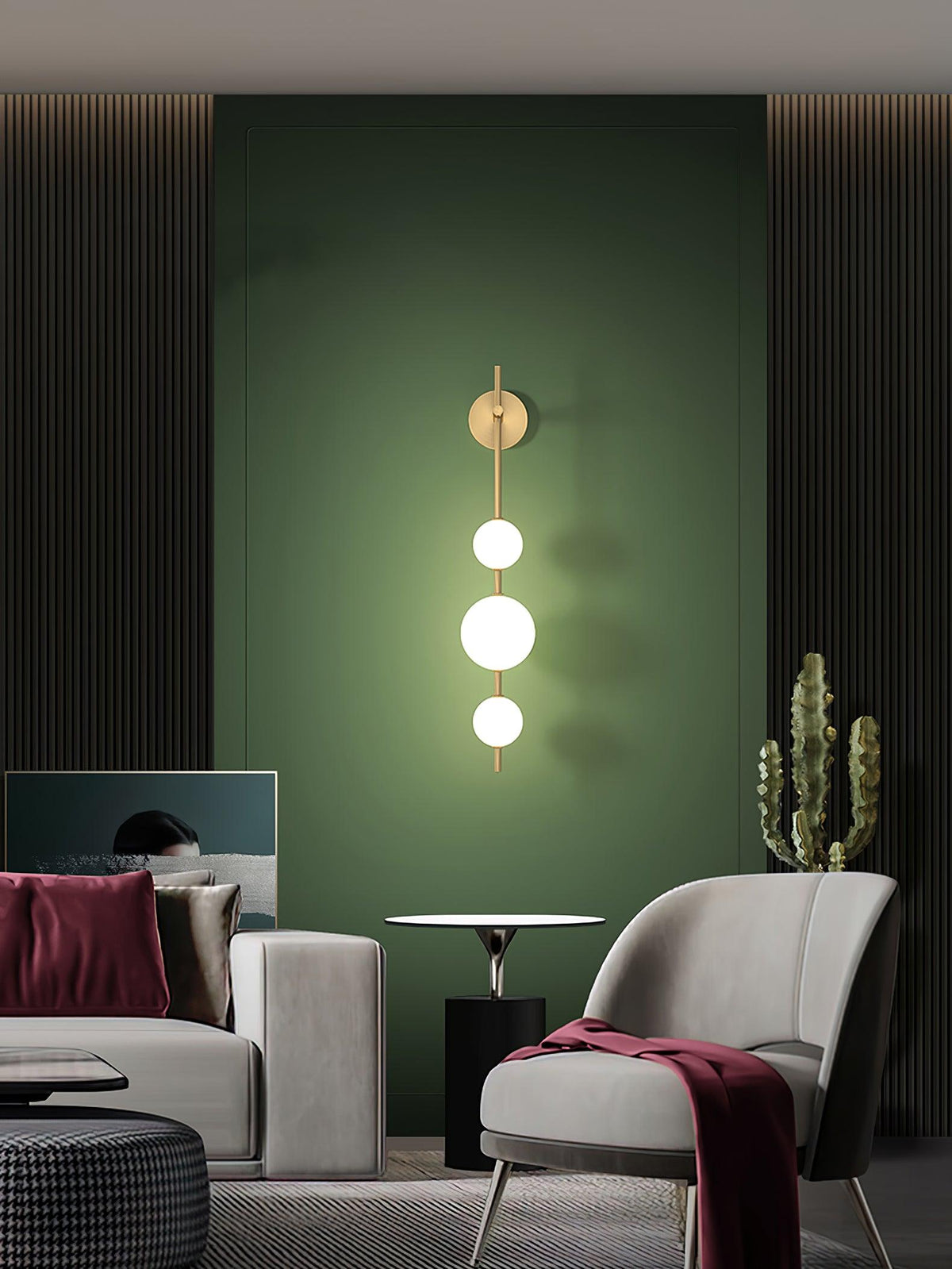 Vertical Globe Plug-in Wall Lamp - view 24