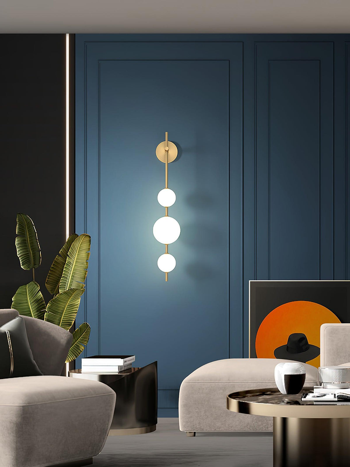 Vertical Globe Plug-in Wall Lamp - view 18