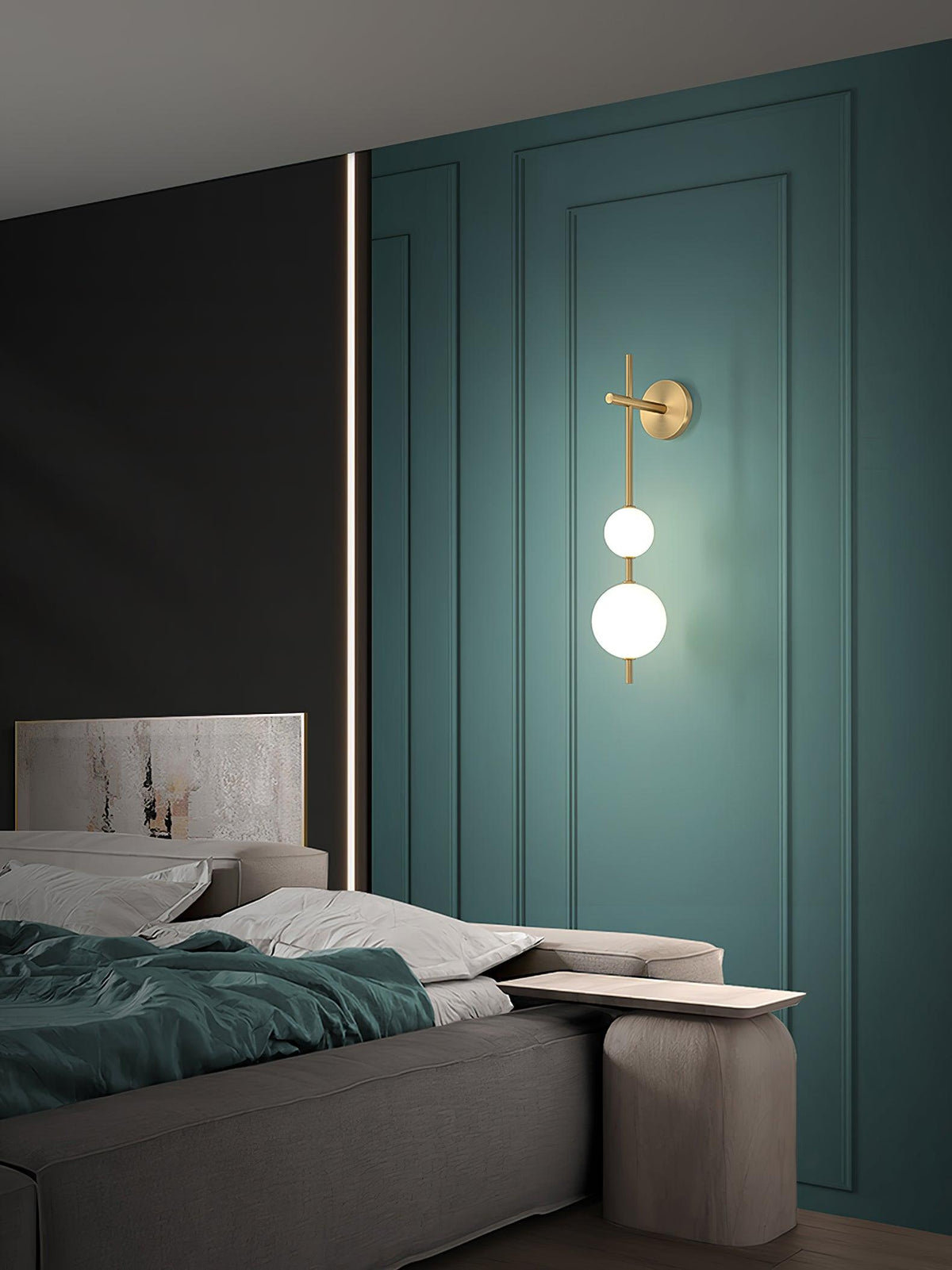 Vertical Globe Plug-in Wall Lamp - view 19