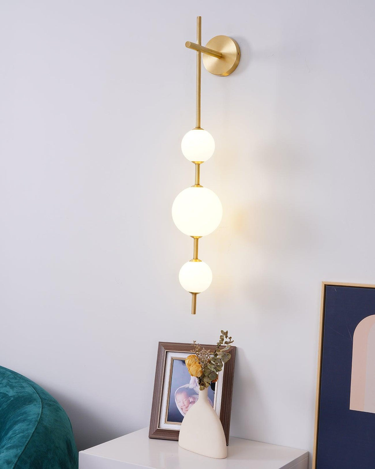 Vertical Globe Plug-in Wall Lamp - view 25